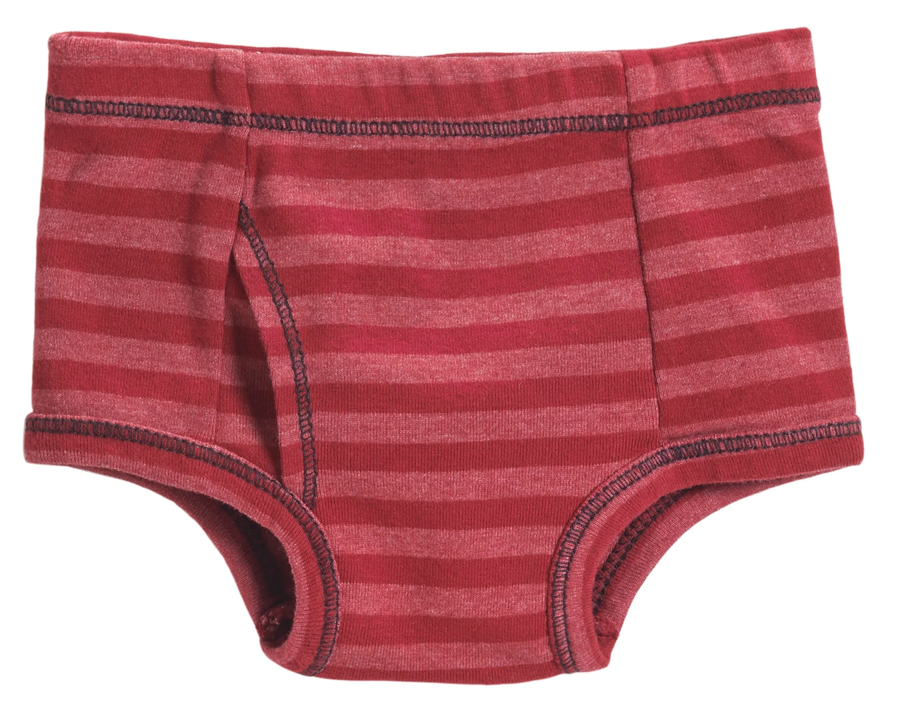 Boys Soft Stripe Brief | Red - Drispect