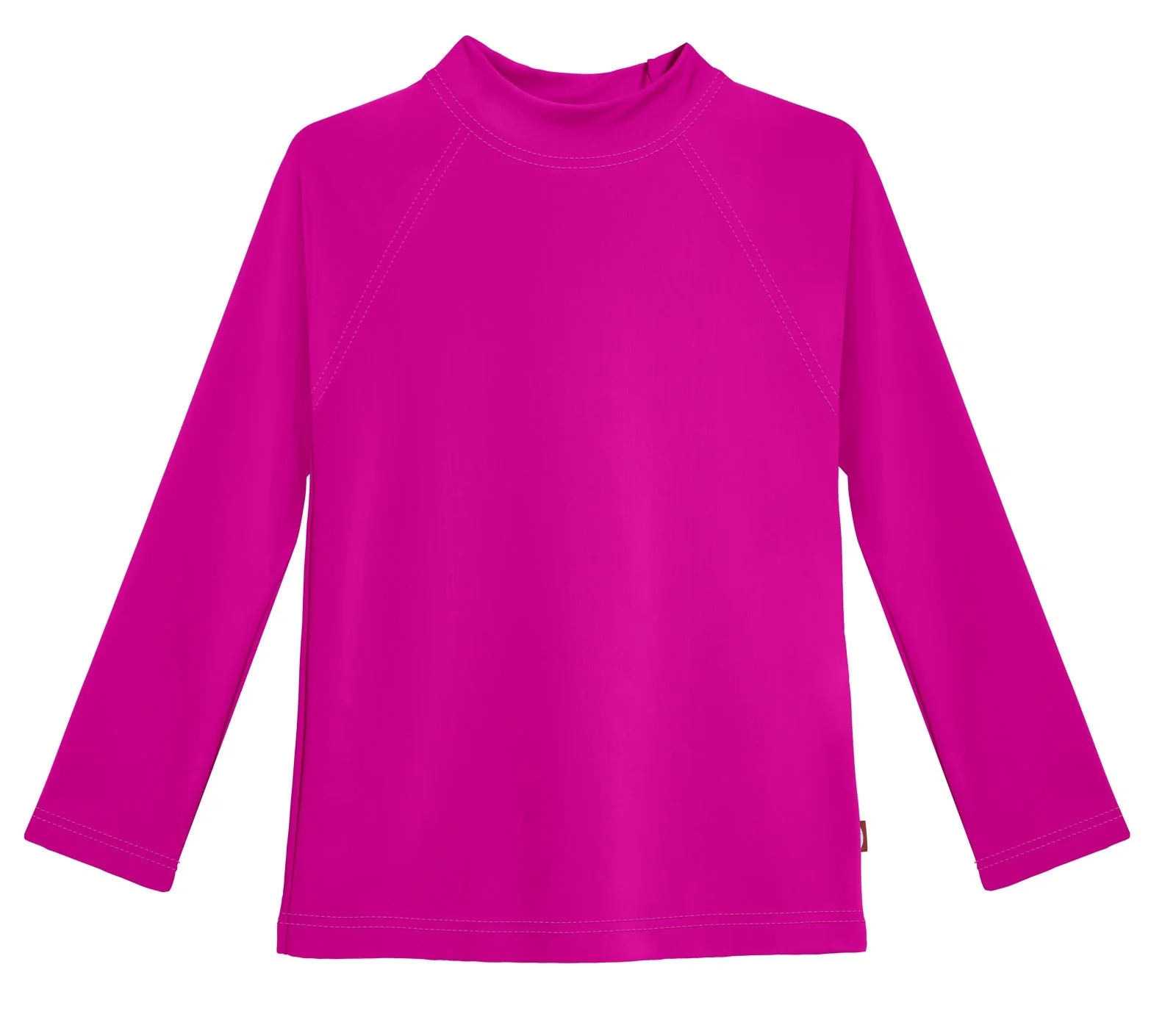 Girls Recycled Nylon UPF 50+ Long Sleeve Rashguard | Hot Pink - Drispect