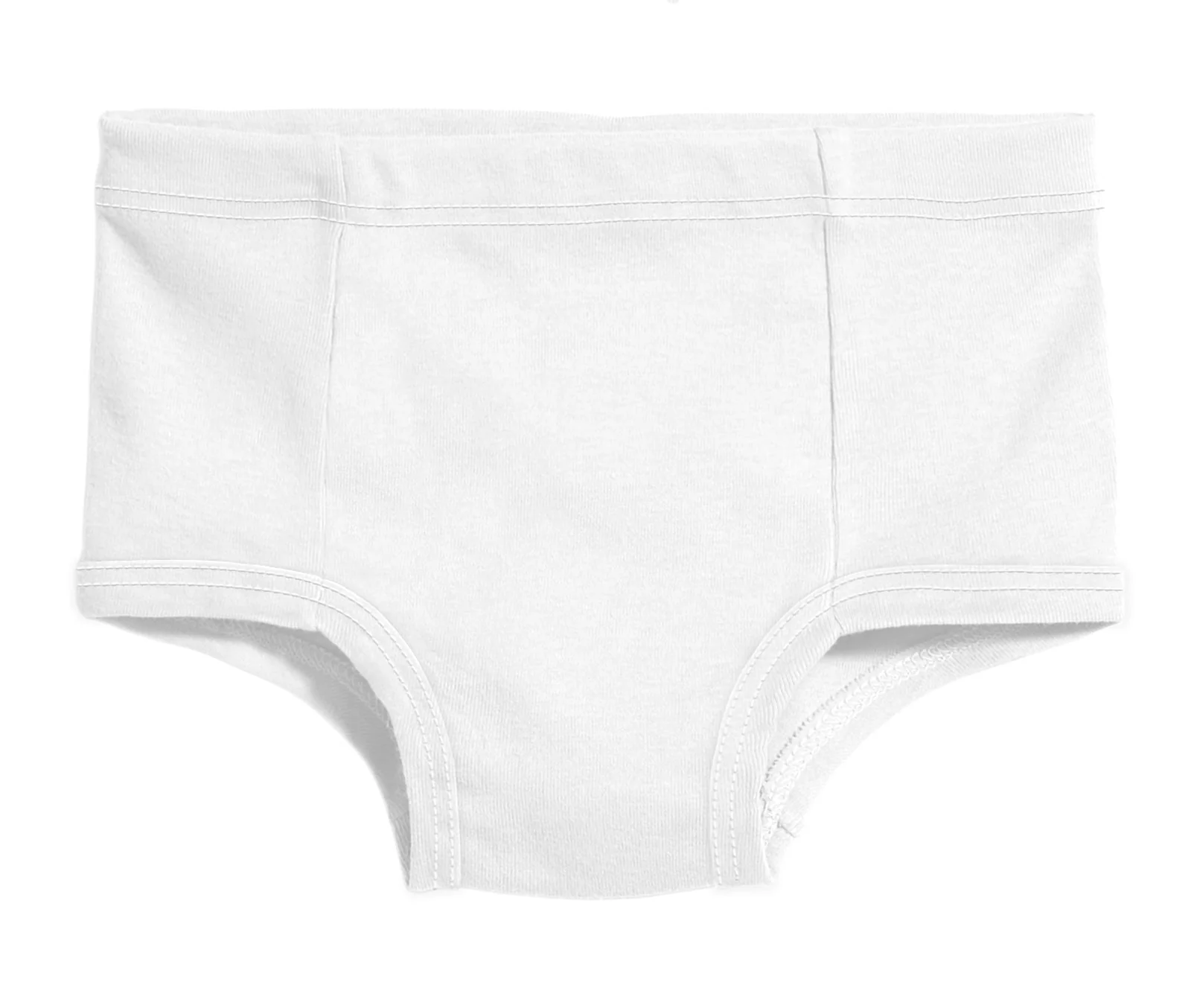 Boys and Girls Soft Cotton Simple Brief | White - Drispect