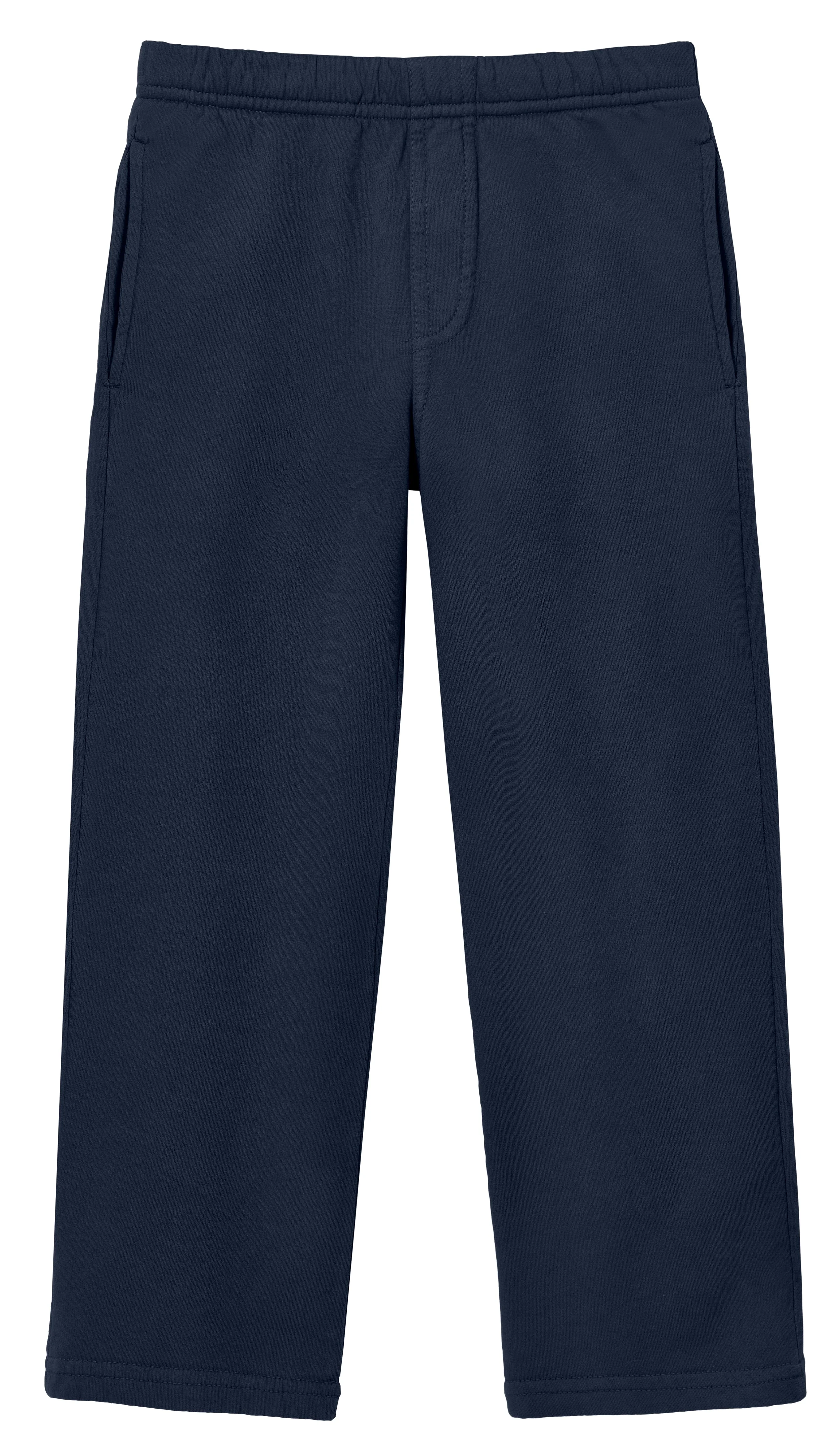 Boys Soft Cotton Fleece Straight Leg Pocket Pant | Dark Navy - Drispect