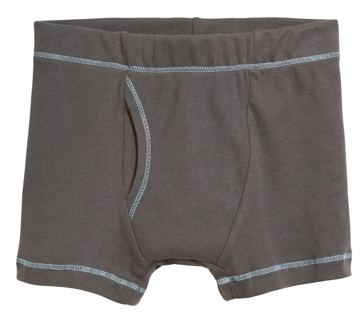 Boys Soft Cotton Boxer Brief | Charcoal - Drispect
