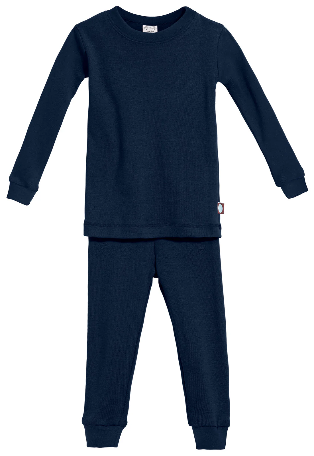 Boys and Girls Soft Organic Cotton Snug Fit Pajama Sets   | Navy - Drispect