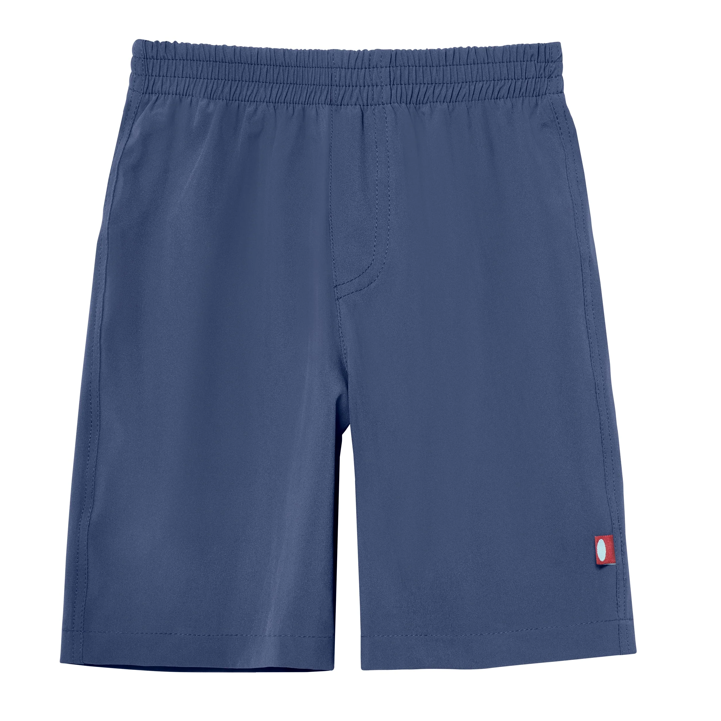 Boys UPF 50+ Soft Stretch Below the Knee Swim Board Shorts | Navy - Drispect