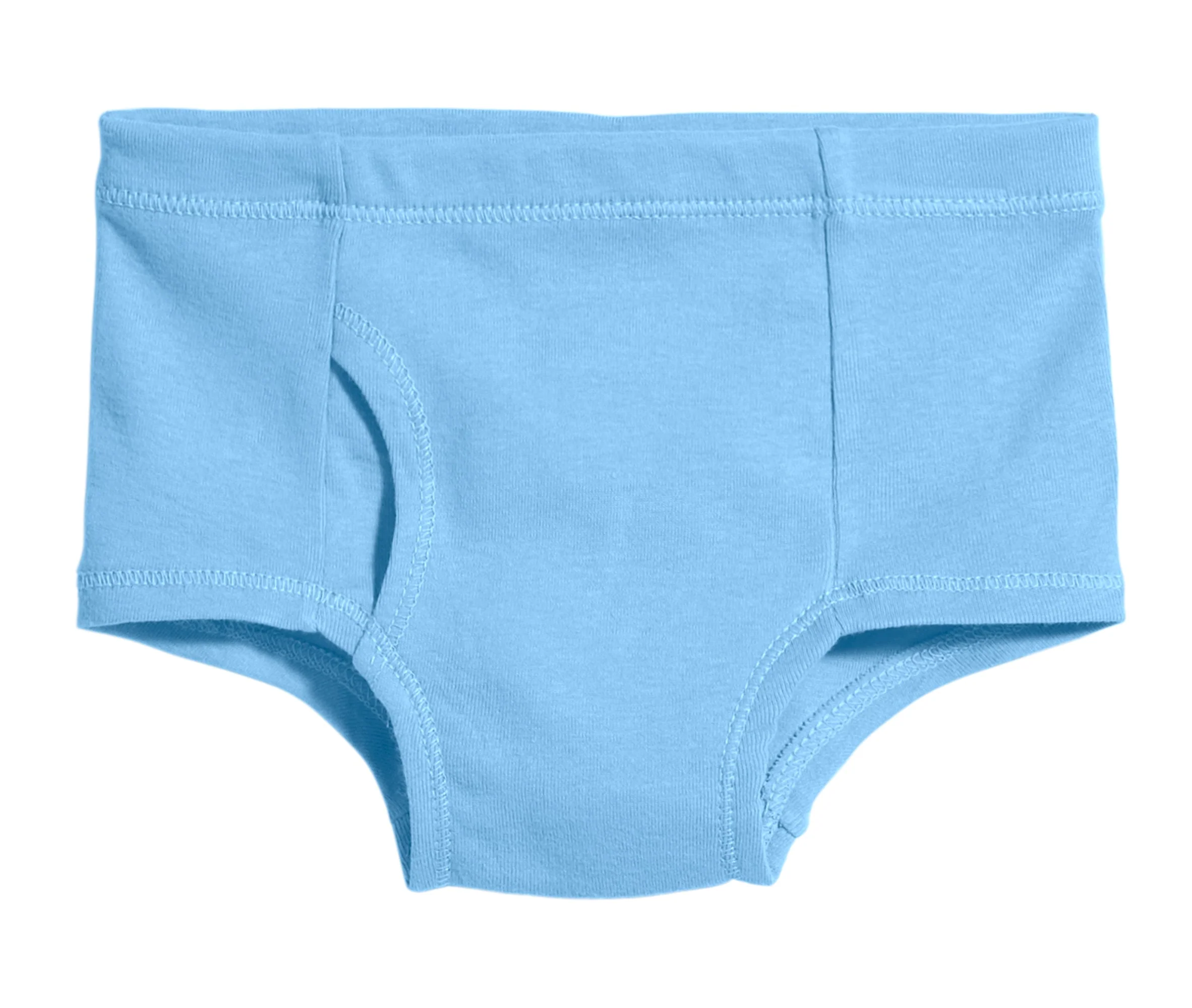Organic Cotton Boys Briefs Seconds | Damage Bright Light Blue - Drispect