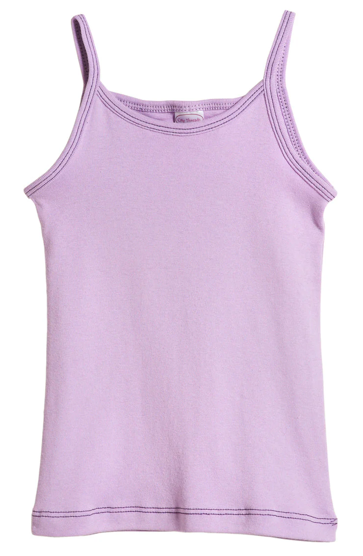 Girls Soft Cotton Camisole | Lavender - Drispect