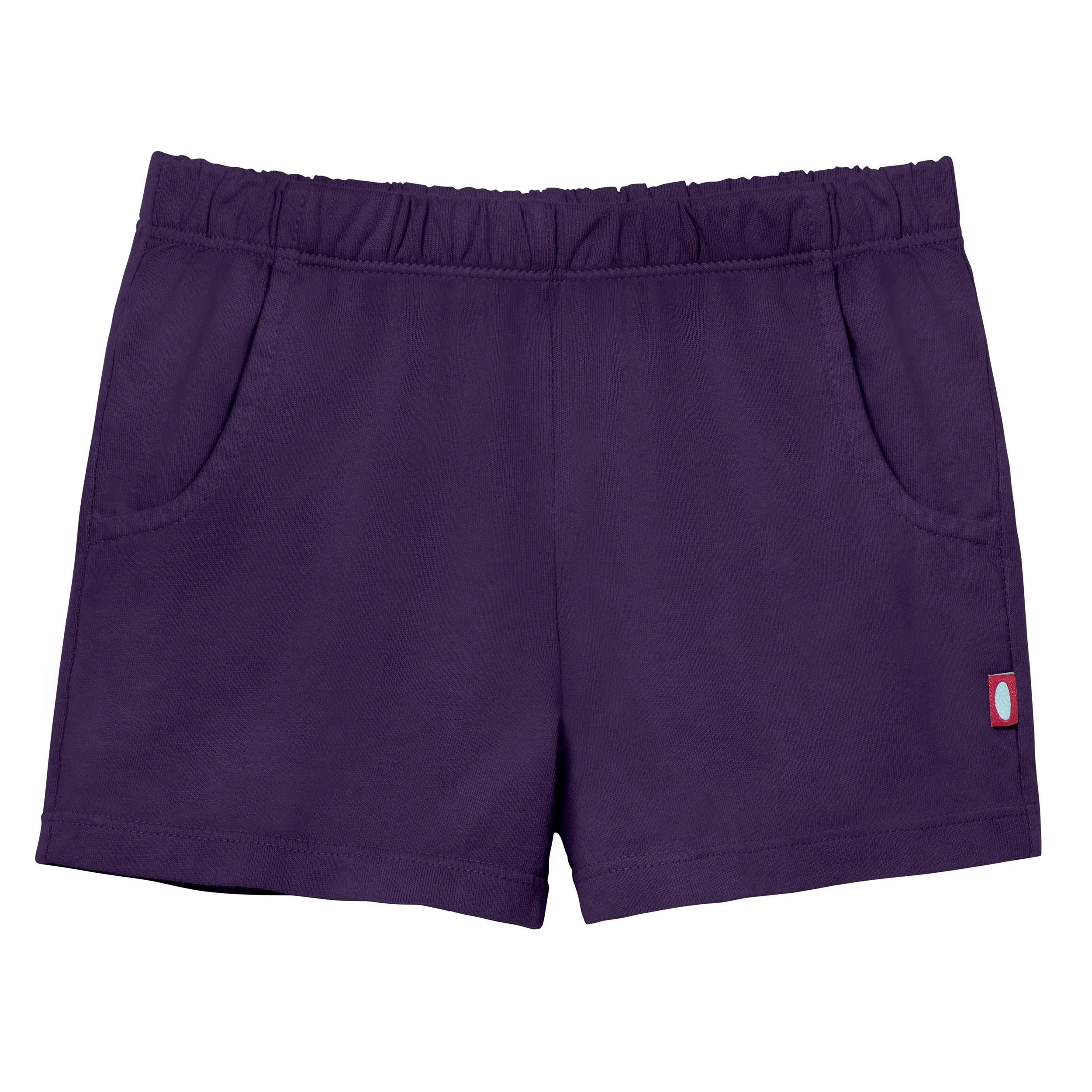 Girls Soft Cotton UPF 50+ Jersey Pocket Shorts | Purple - Drispect