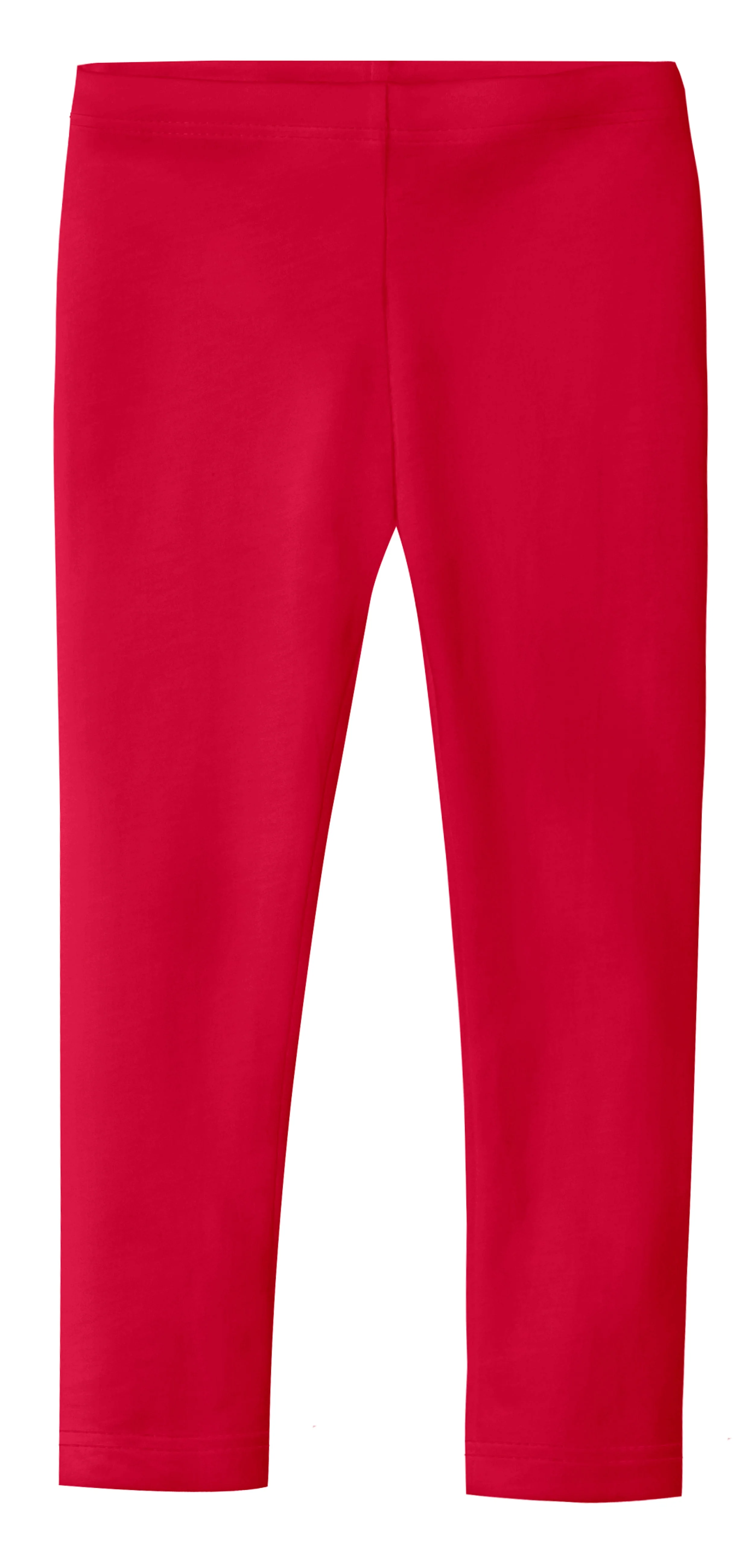 Girls Soft Organic Cotton Leggings | Candy Apple - Drispect