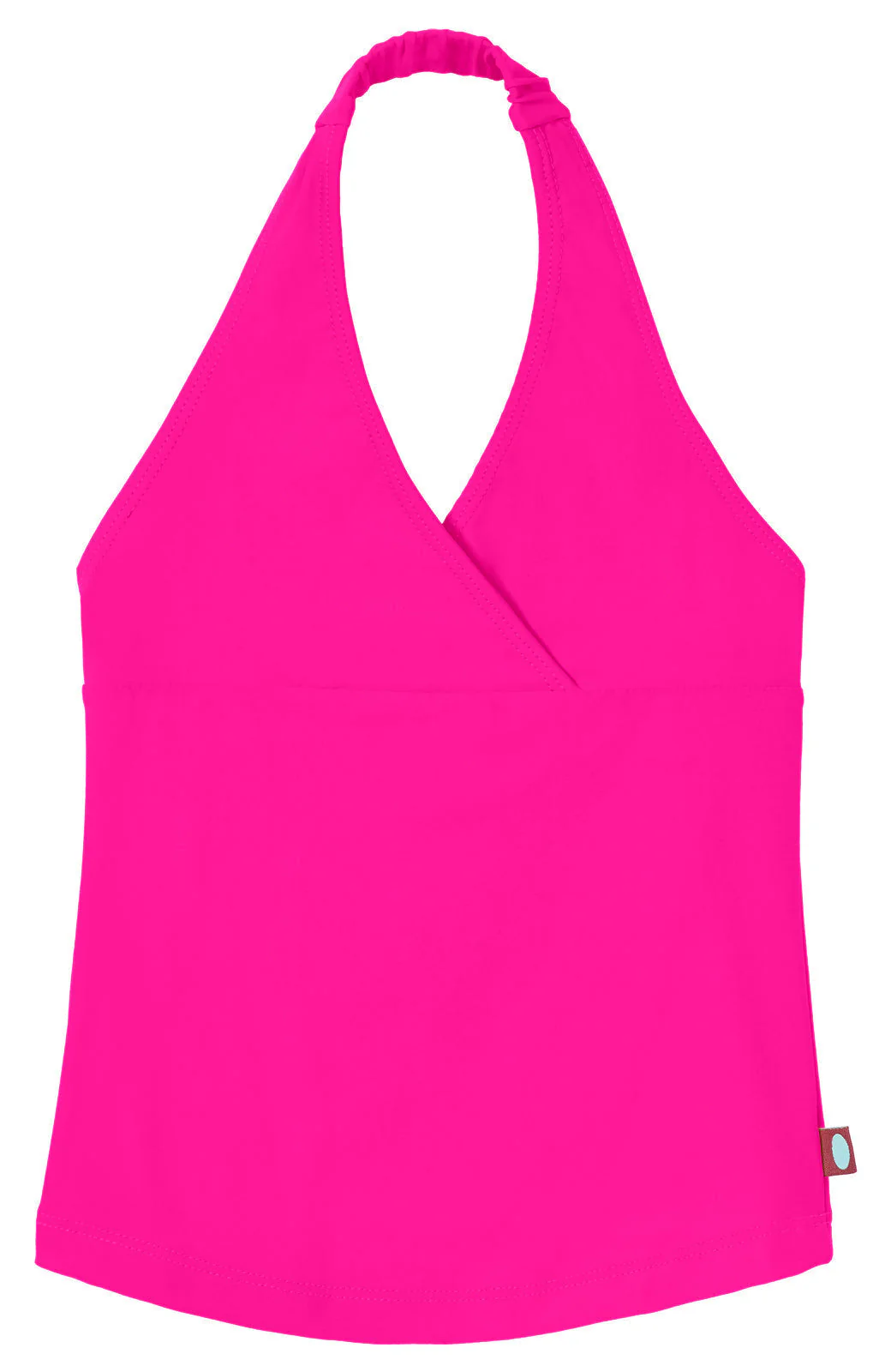 Girls UPF 50+ Swim Halter Top | Hot Pink - Drispect
