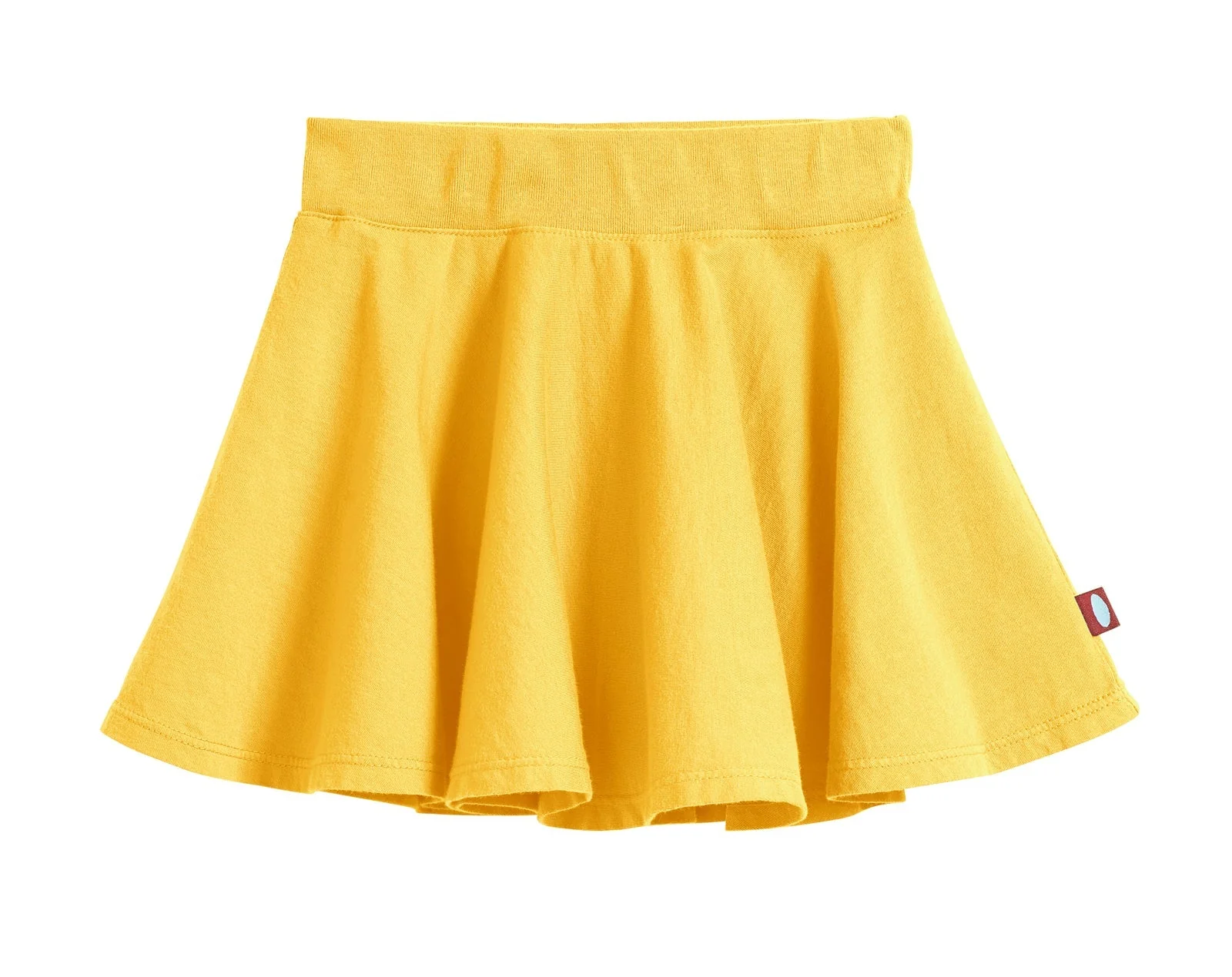 Girls Soft Cotton Jersey Twirly Skirt | Yellow - Drispect