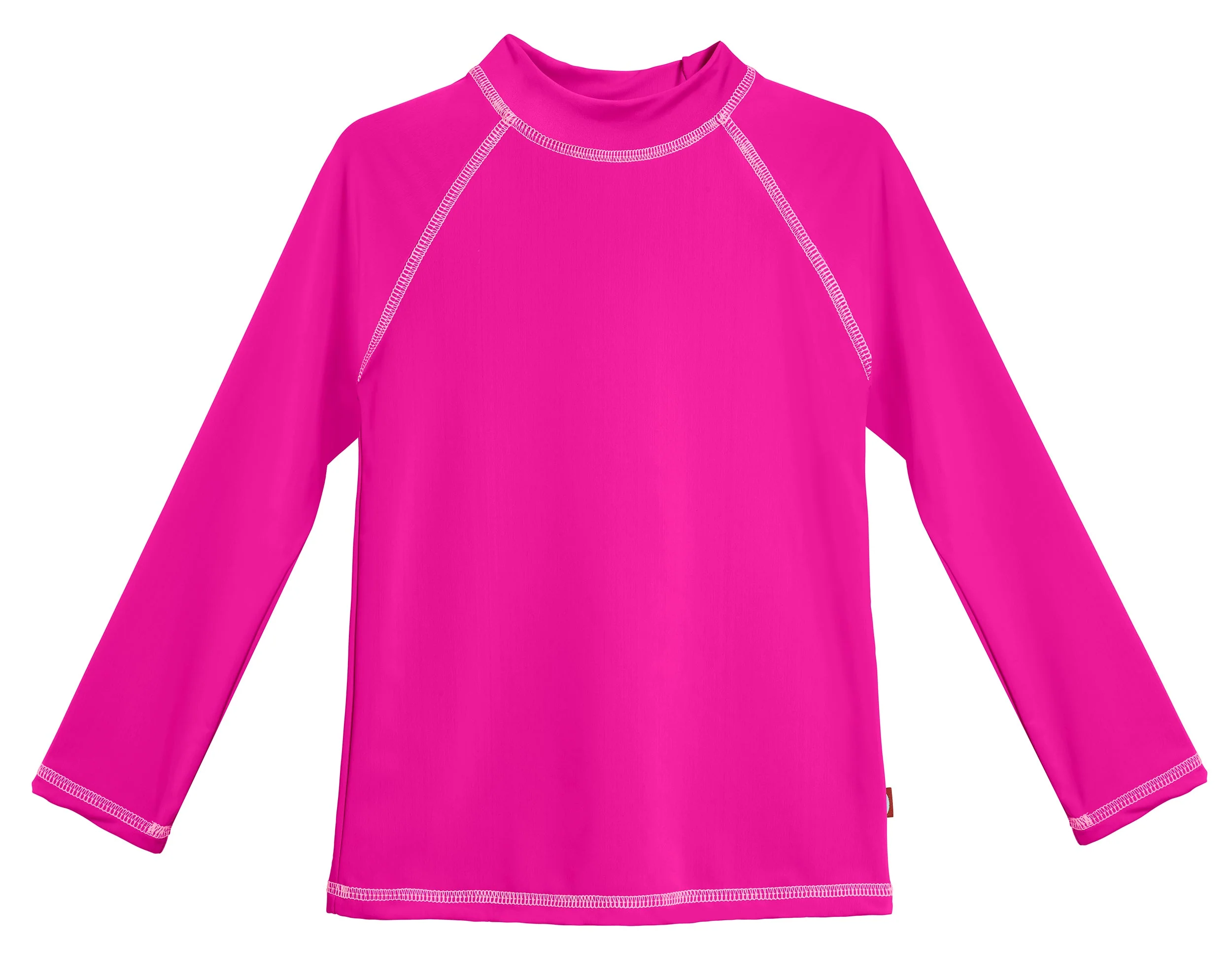 Girls UPF 50+ Long Sleeve Rashguard | Hot Pink - Drispect