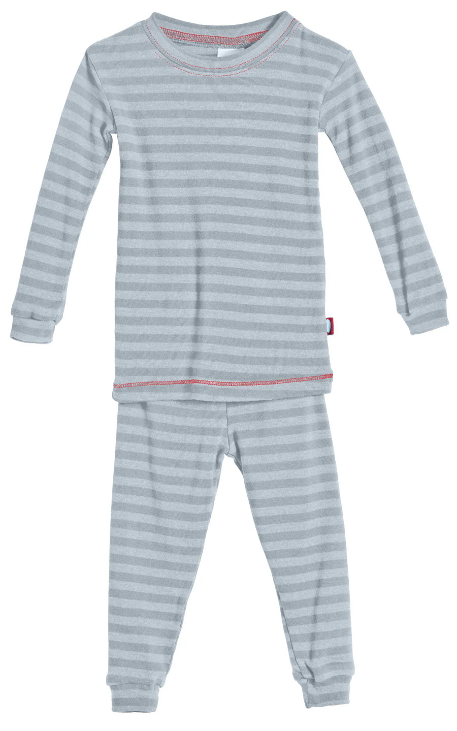 Boys and Girls Striped Pajama Set | Concrete Grey - Drispect