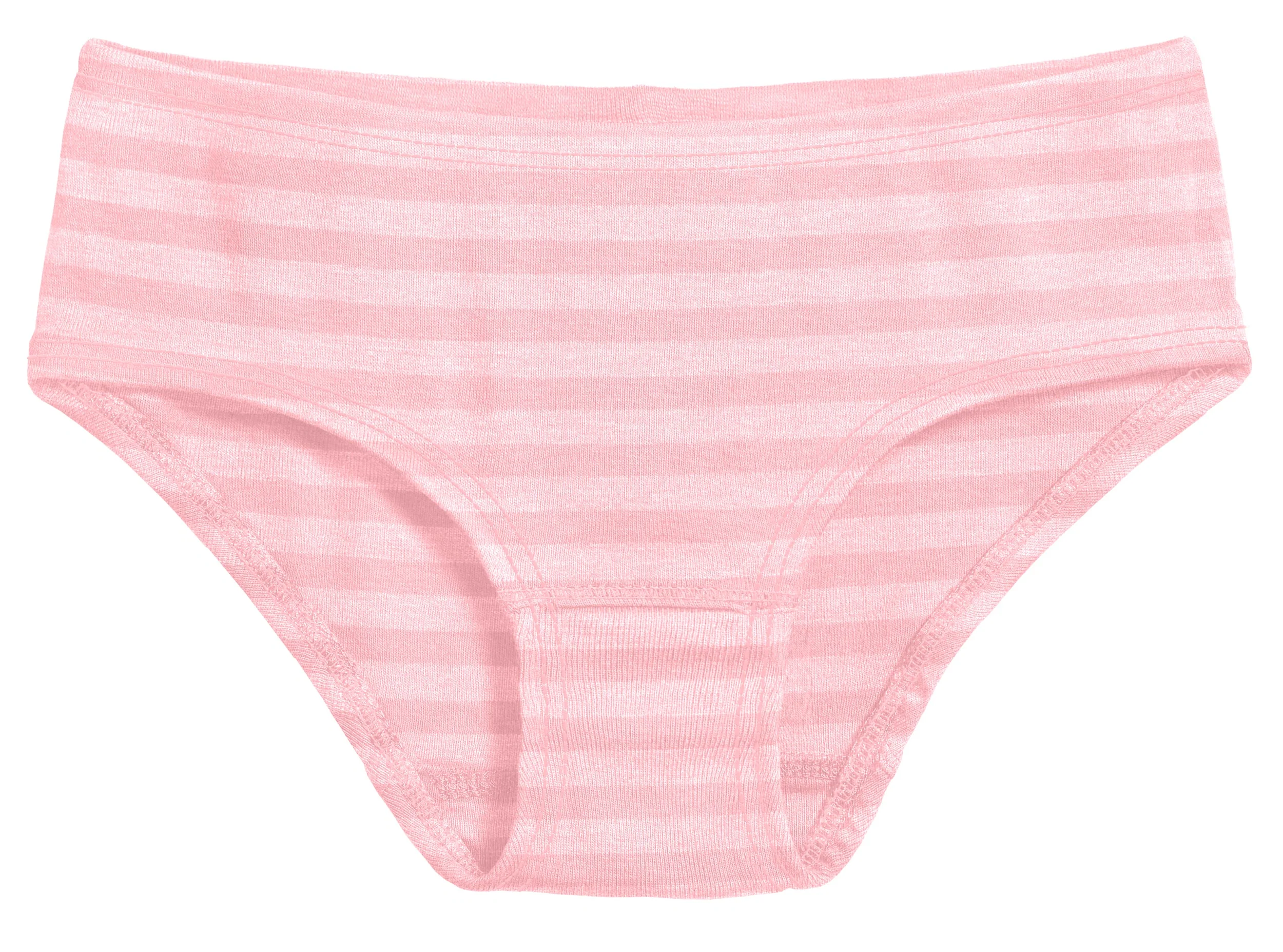 Girls Soft Stripe Brief | Pink - Drispect
