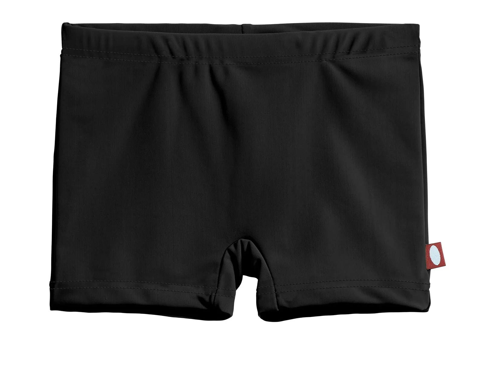 Girls Recycled Nylon UPF 50+ Swim Boy Shorts | Black - Drispect