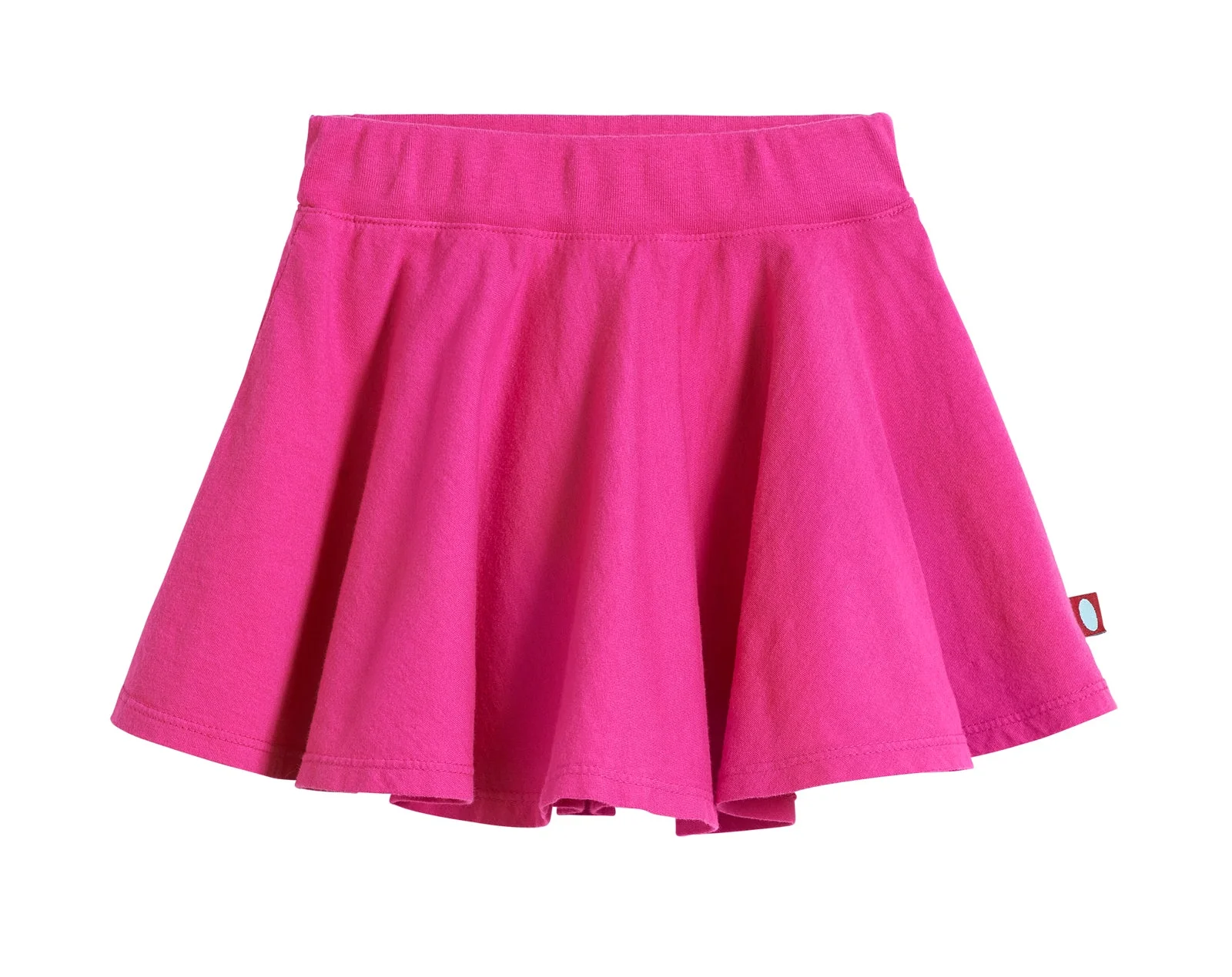 Girls Soft Cotton Jersey Twirly Skirt | Hot Pink - Drispect