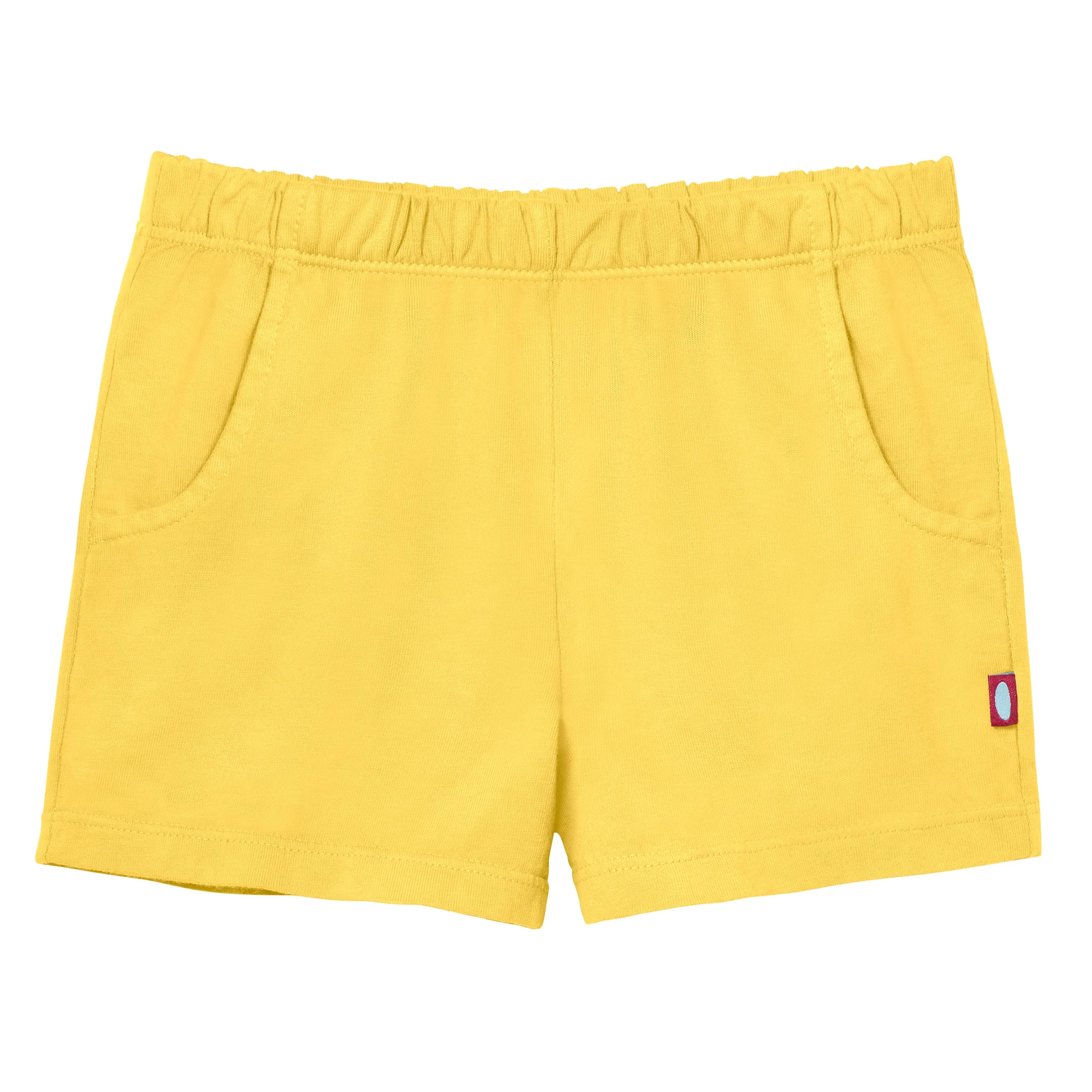 Girls Soft Cotton UPF 50+ Jersey Pocket Shorts | Yellow - Drispect
