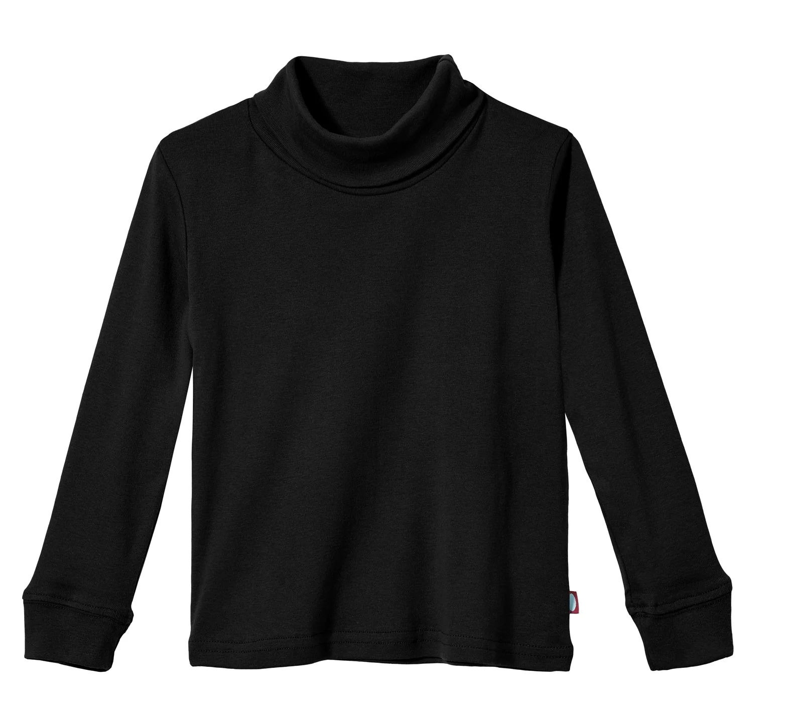 Boys and Girls Soft Cotton Turtleneck  | Black - Drispect