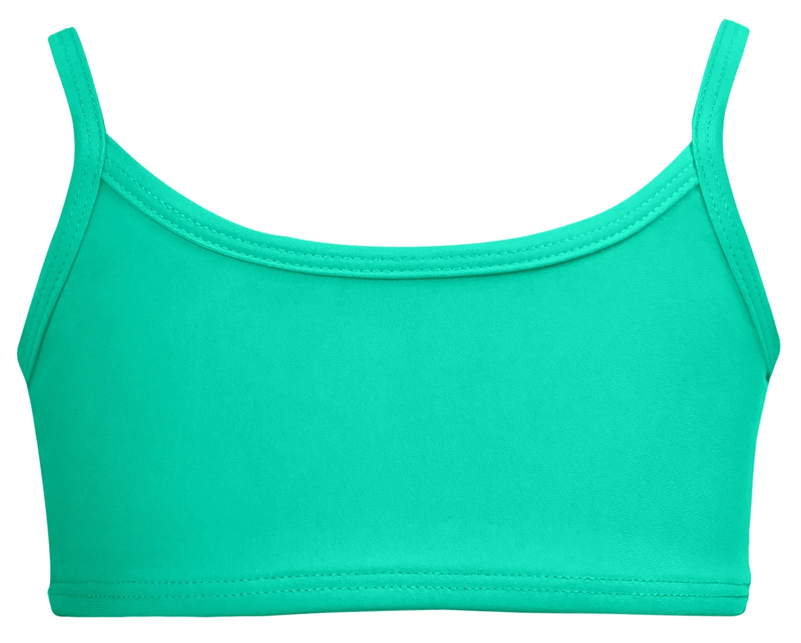 Girls UPF 50+ Bikini Swim Top  | Aqua - Drispect