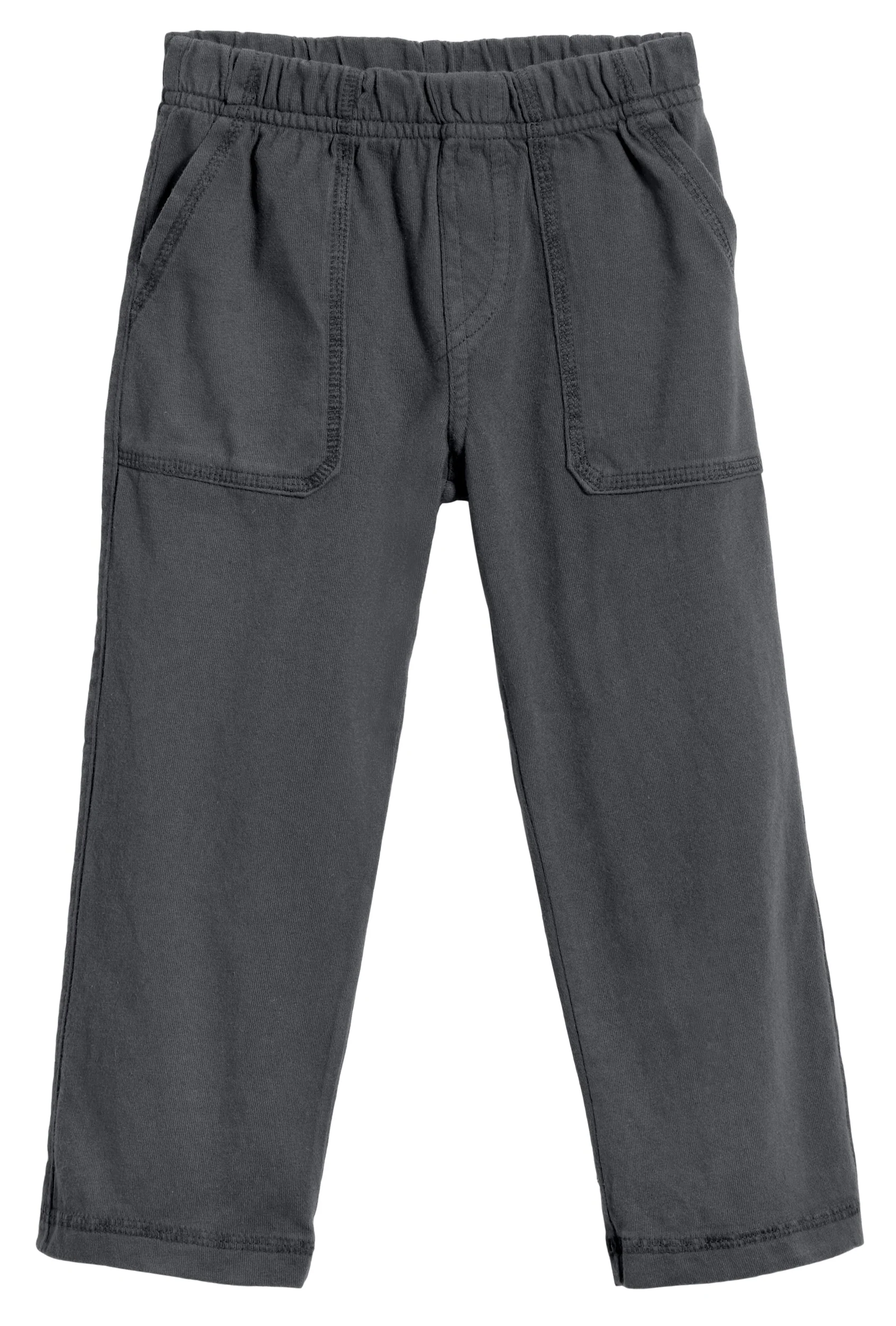 Boys Soft Cotton 3-Pocket Jersey Pants - UPF 50+ | Charcoal - Drispect
