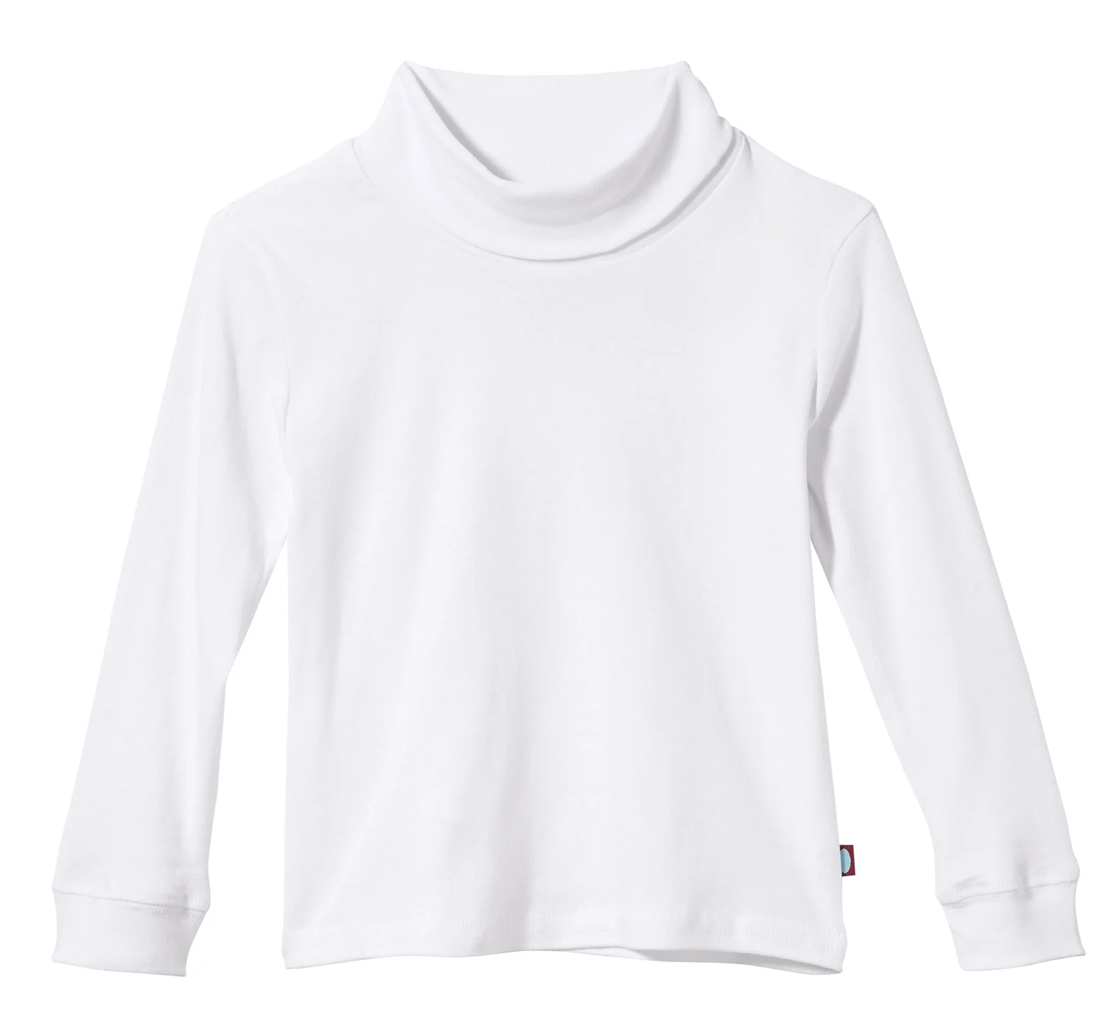 Boys and Girls Soft Cotton Turtleneck  | White - Drispect