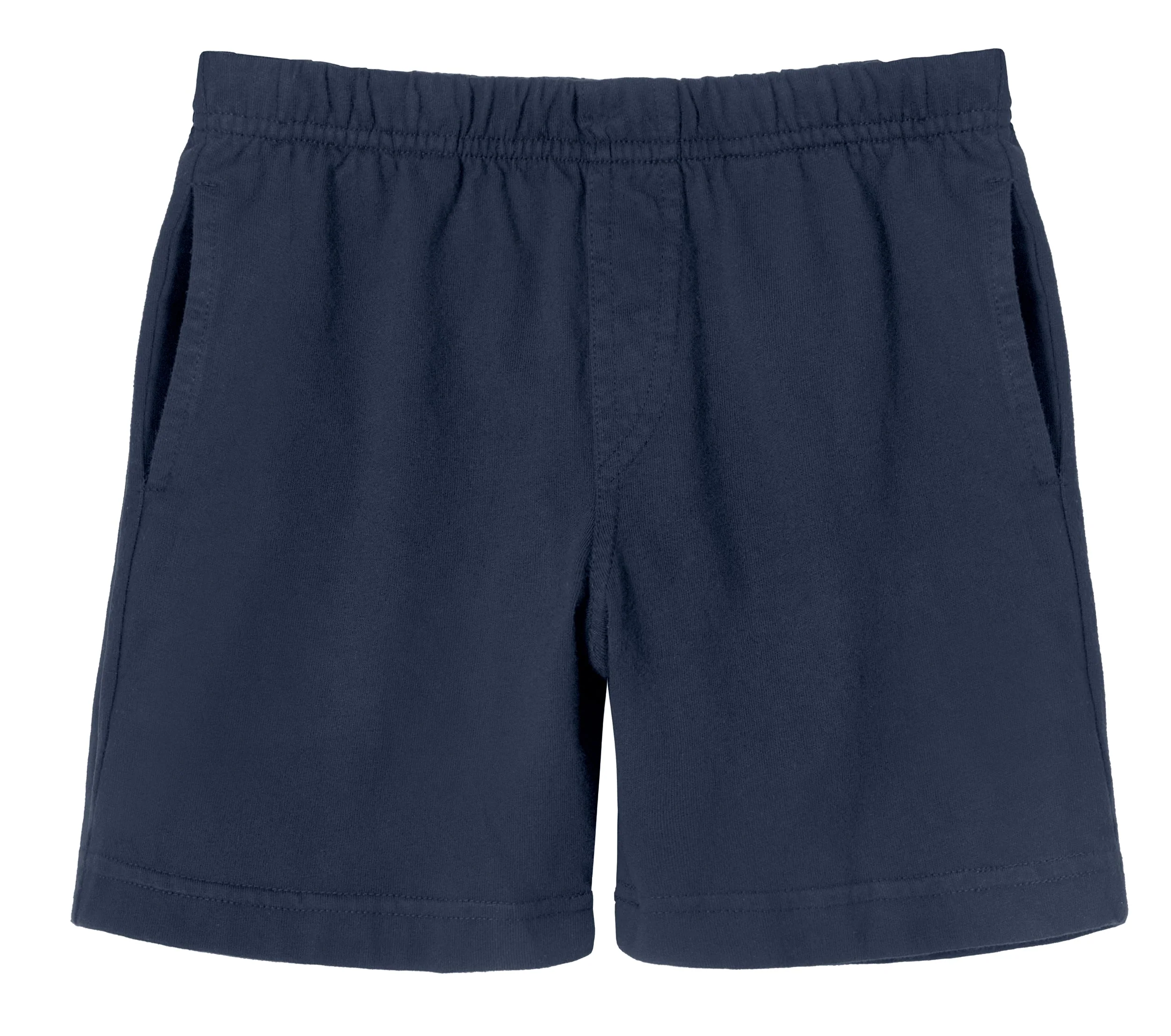 Boys Soft Cotton UPF 50+ Above-Knee Side Pocket Shorts | Midnight - Drispect