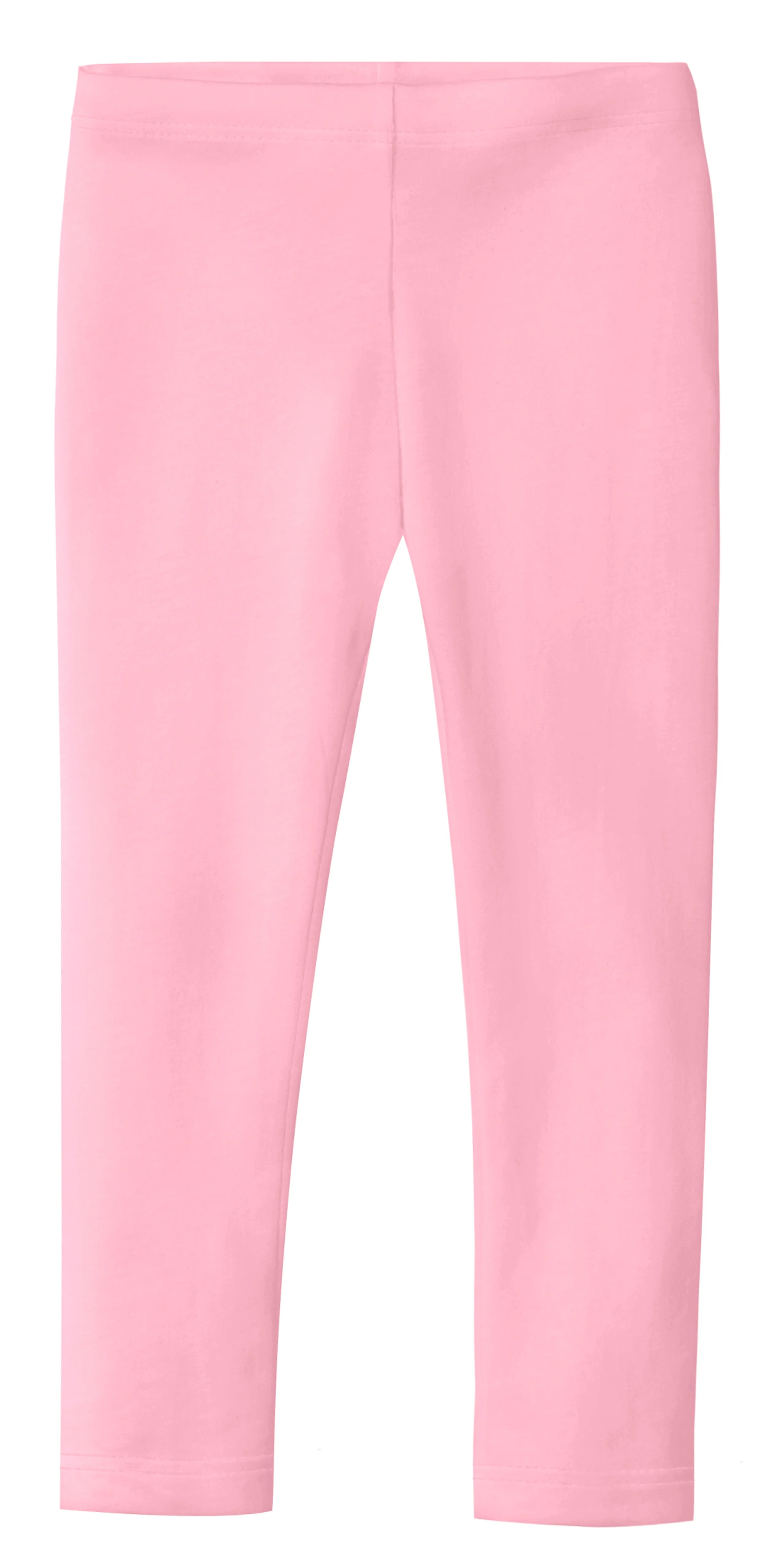 Girls Soft Organic Cotton Leggings | Bright Light Pink - Drispect