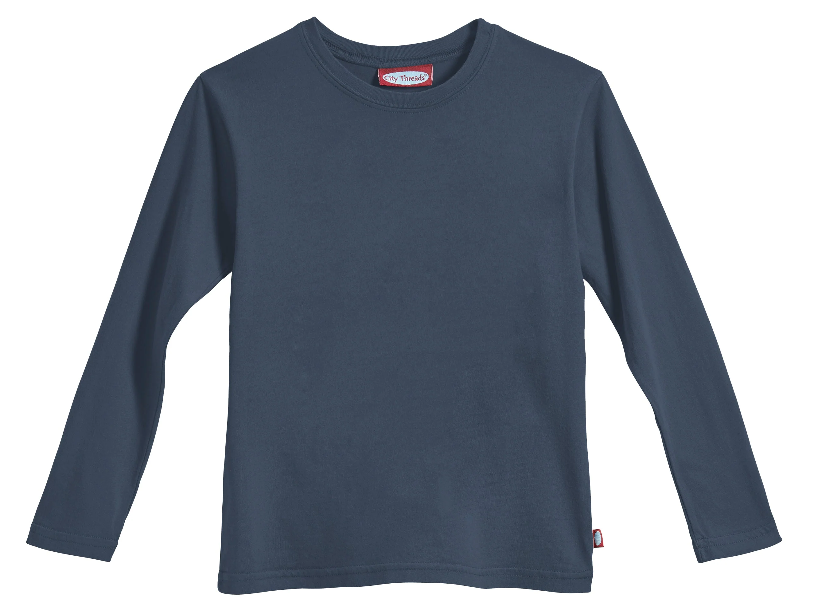 Boys Soft Cotton Jersey Long Sleeve Tee | Midnight - Drispect