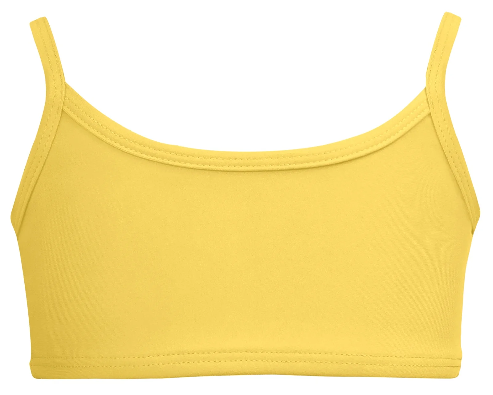 Girls UPF 50+ Bikini Swim Top  | Yellow - Drispect
