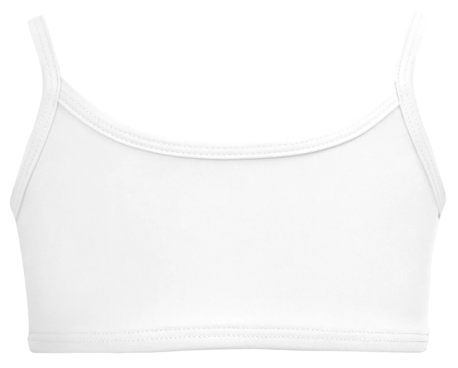 Girls UPF 50+ Bikini Swim Top  | White - Drispect