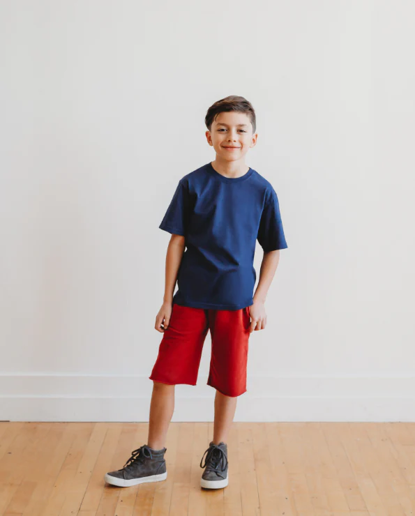 Boys Amazingly Soft Cotton Lightweight Fleece Shorts | Smurf - Drispect