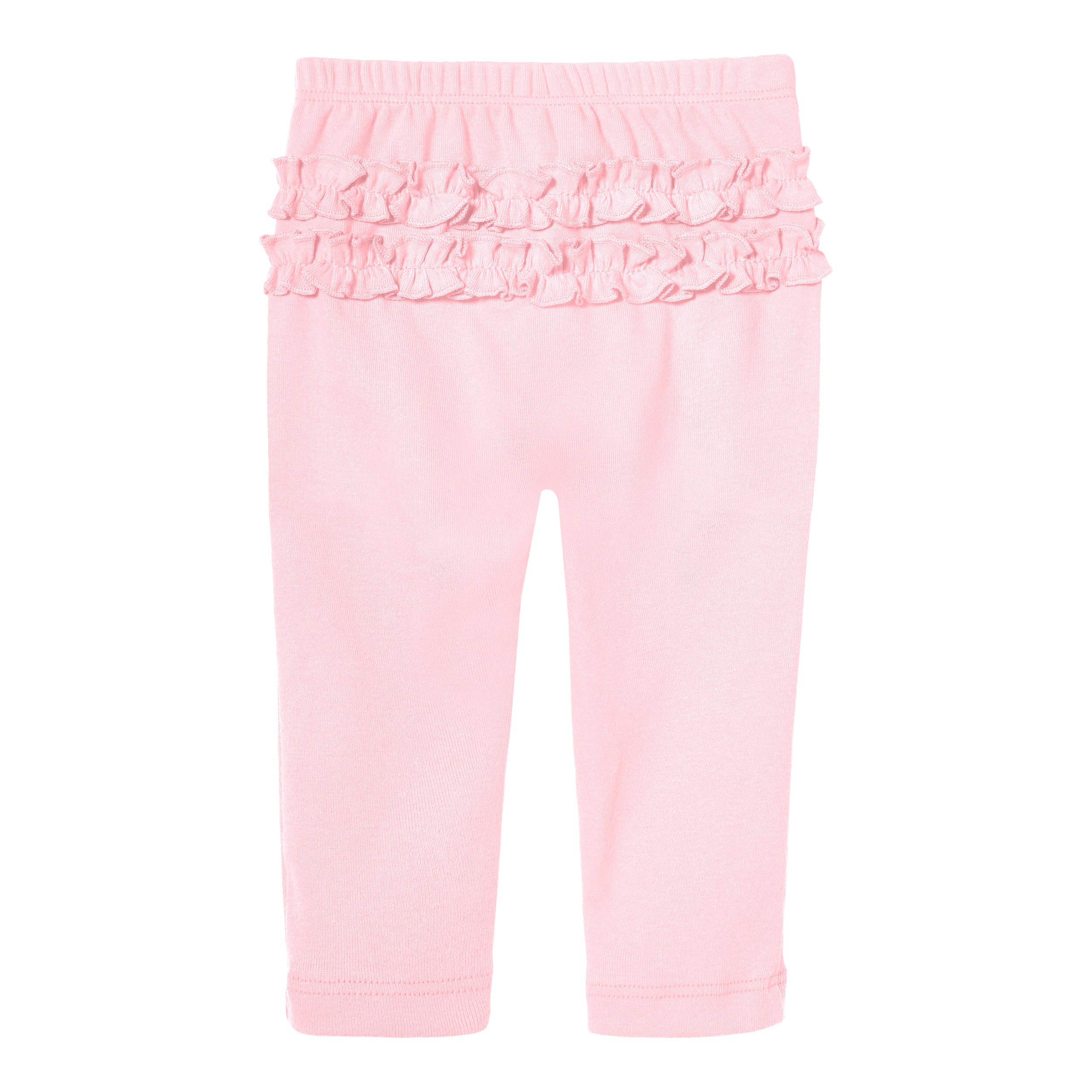 Baby Ruffle Butt Soft Cotton Leggings | Pink - Drispect
