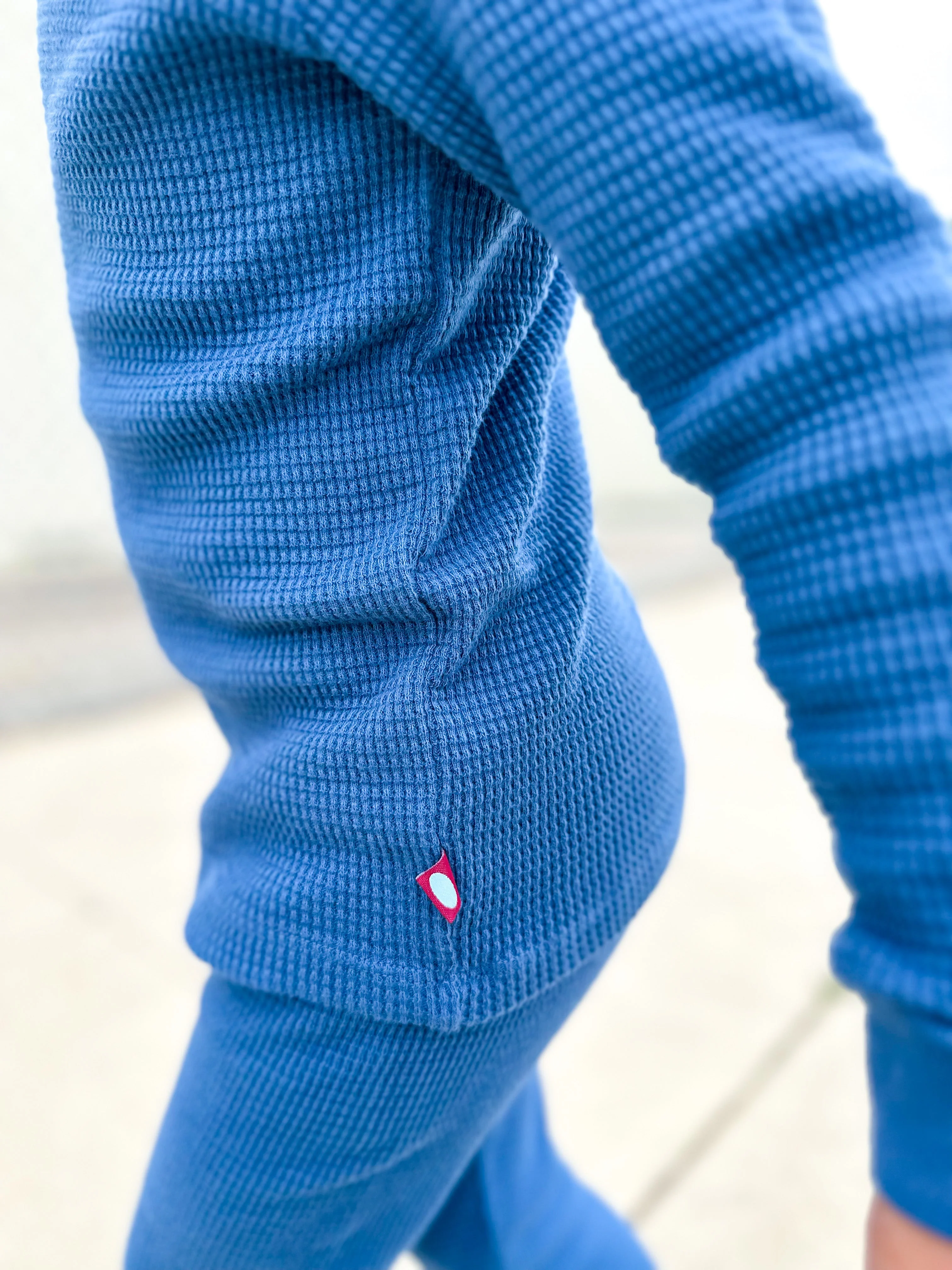 Boys and Girls 100% Cotton Soft & Warm Heavier Thermal Long John Set | Medium Pink - Drispect