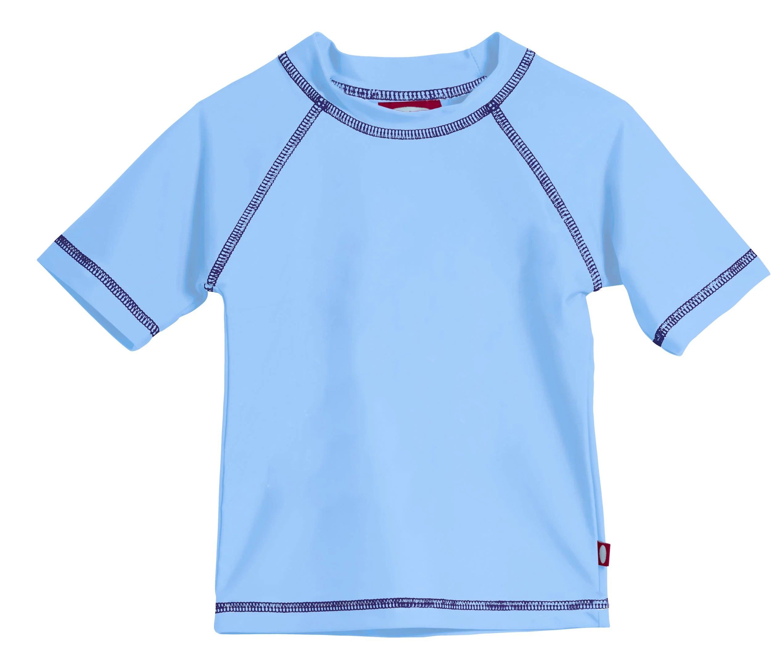 Boys UPF 50+ Short Sleeve Rashguard | Bright Light Blue - Drispect