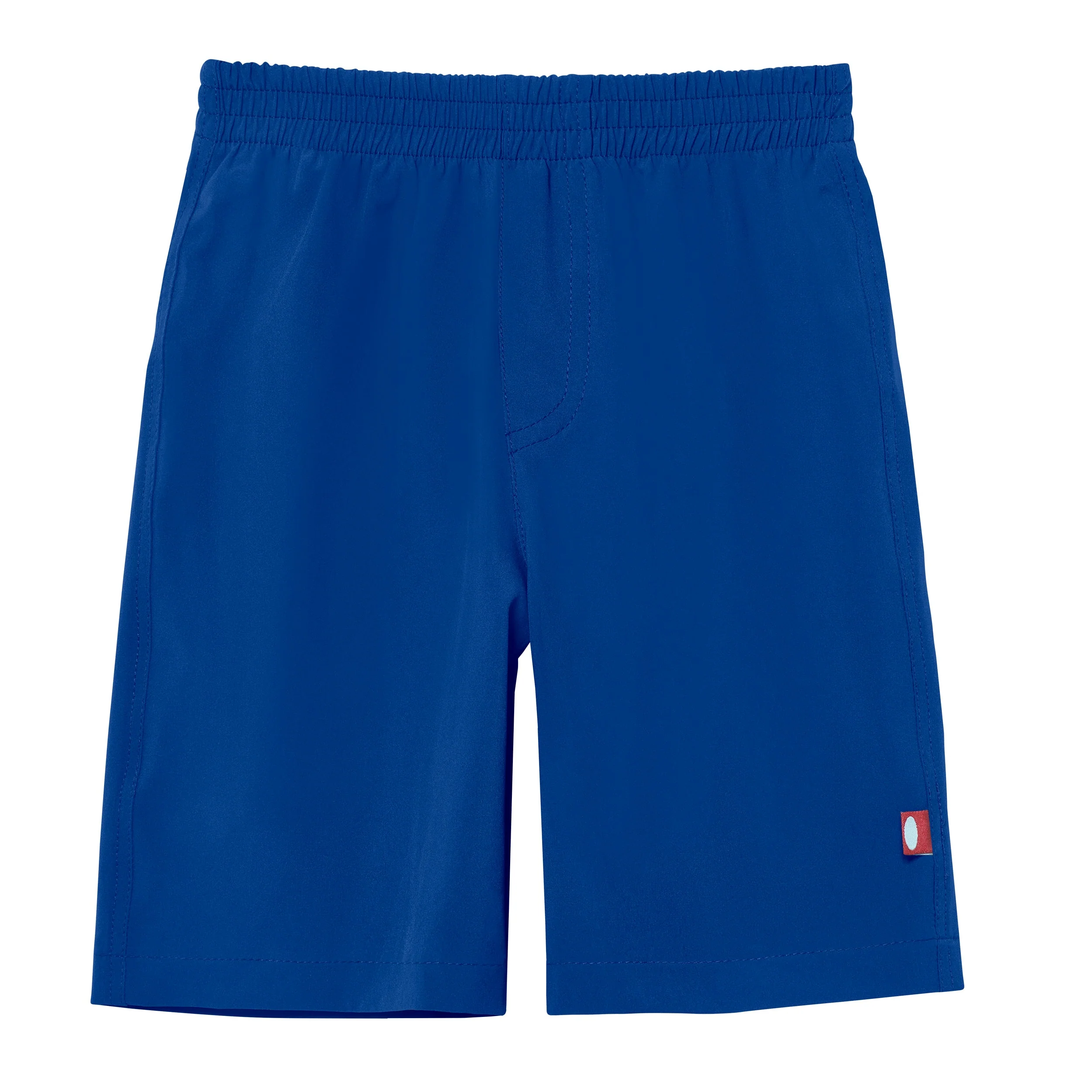 Boys UPF 50+ Soft Stretch Below the Knee Swim Board Shorts | Royal - Drispect