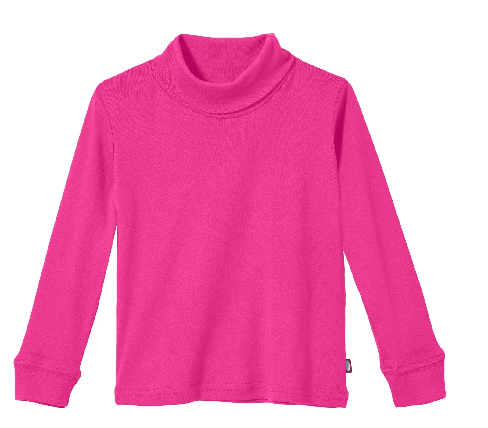 Boys and Girls Soft Cotton Turtleneck  | Hot Pink - Drispect