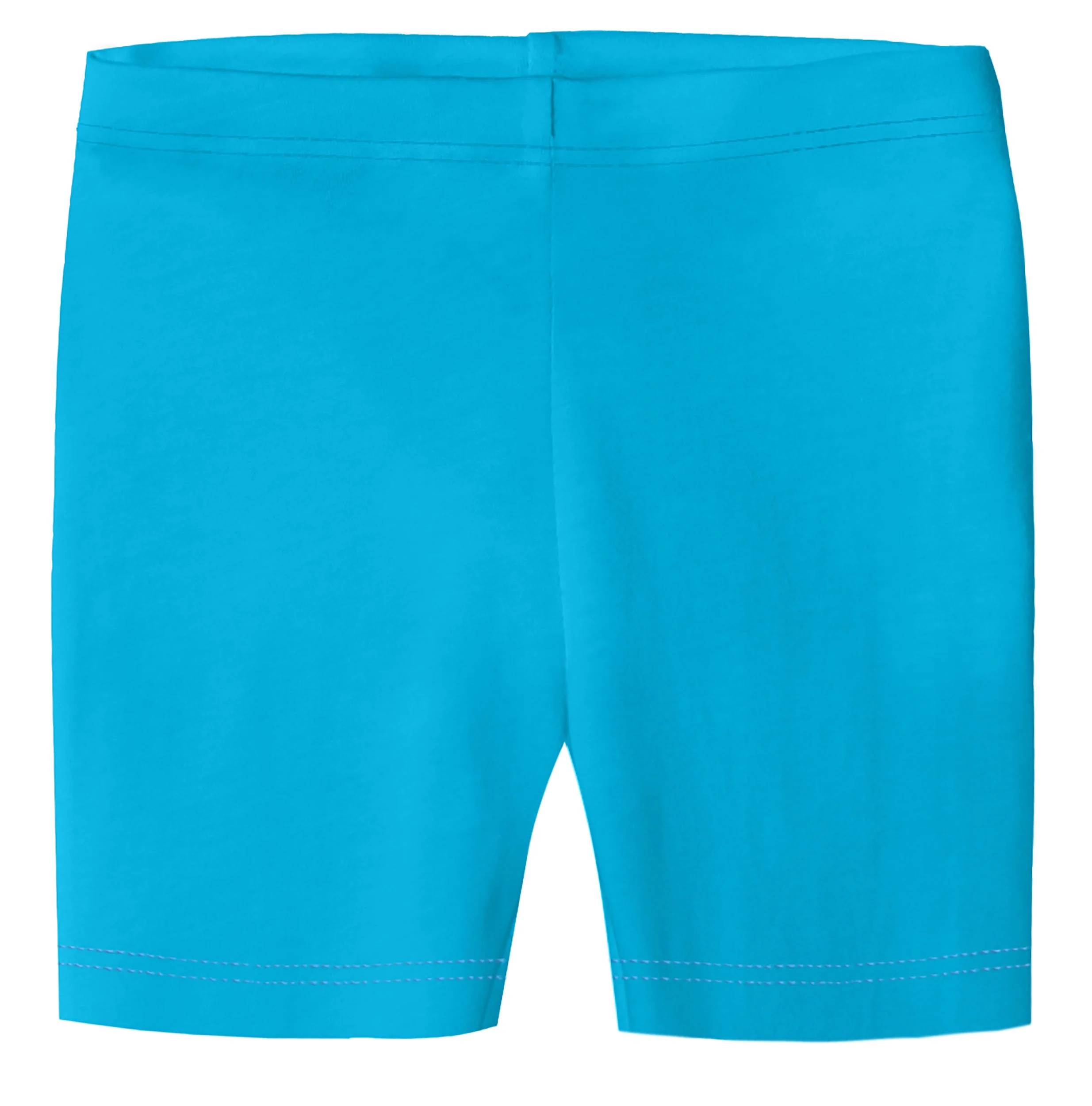 Girls Soft Organic Cotton Bike Shorts | Turquoise - Drispect