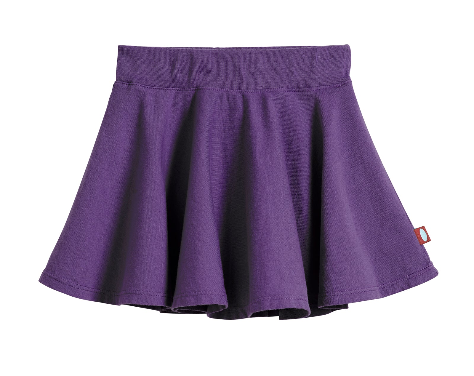 Girls Soft Cotton Jersey Twirly Skirt | Purple - Drispect