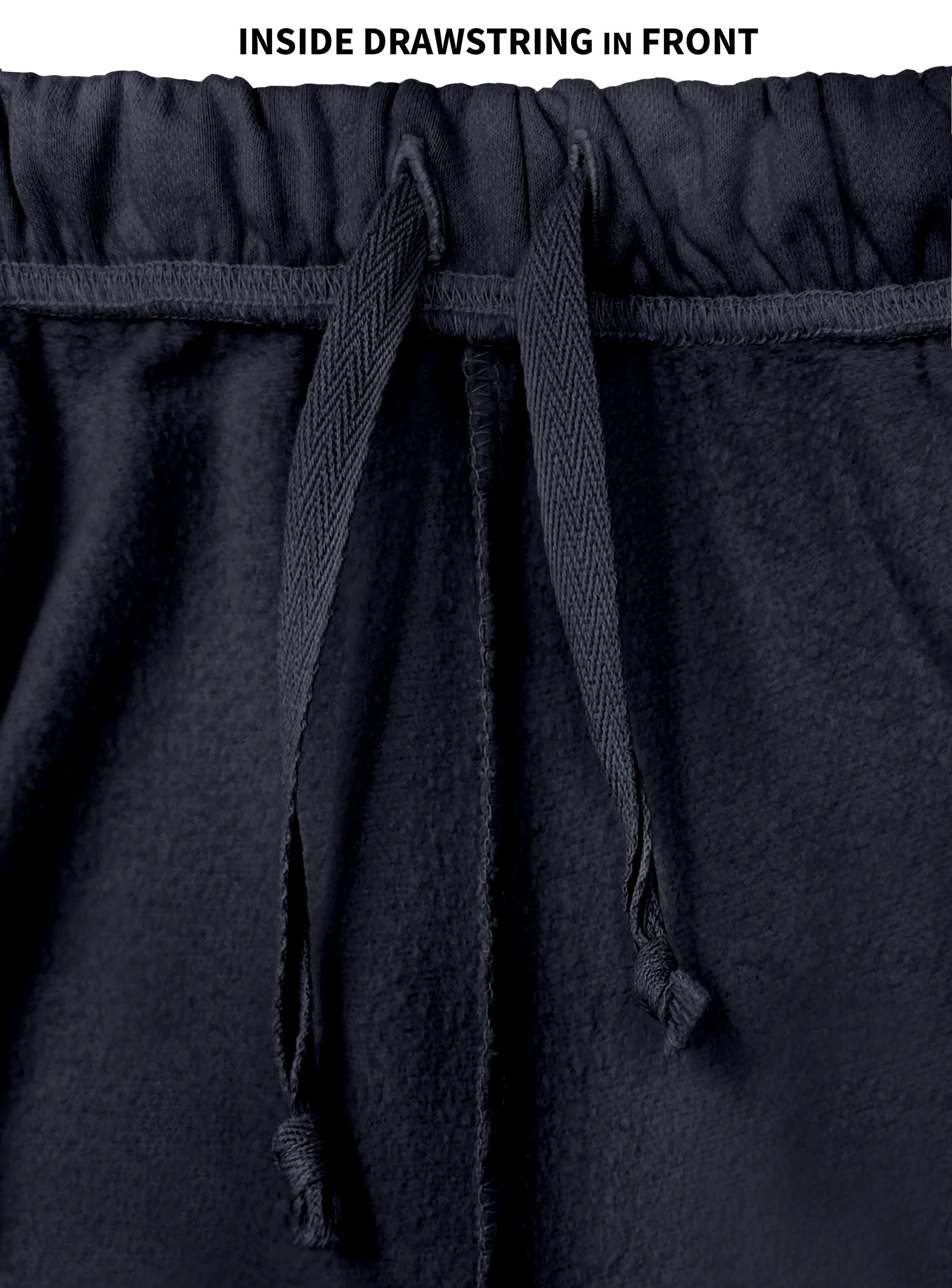 The Softest Men's 100% Cotton Fleece Athletic Short | Dark Navy - Drispect