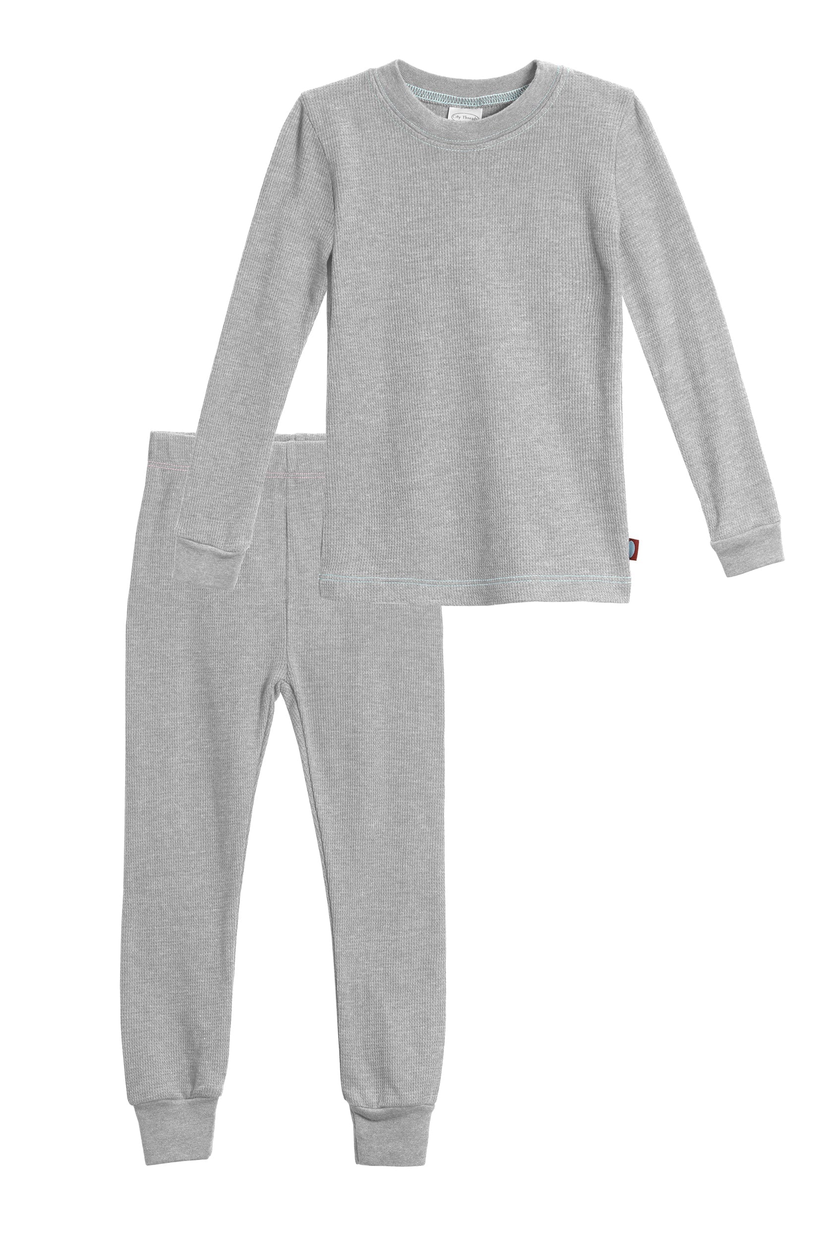Boys Soft & Cozy Thermal 2-Piece Long Johns | Road w- Baby Blue Stitch - Drispect