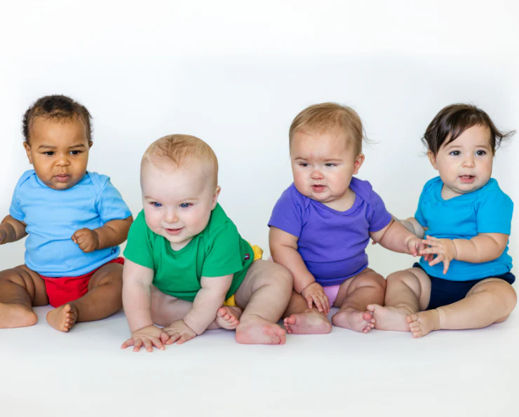 Super-Soft Organic Cotton Baby Rib Short Sleeve Lap Tee| Navy - Drispect