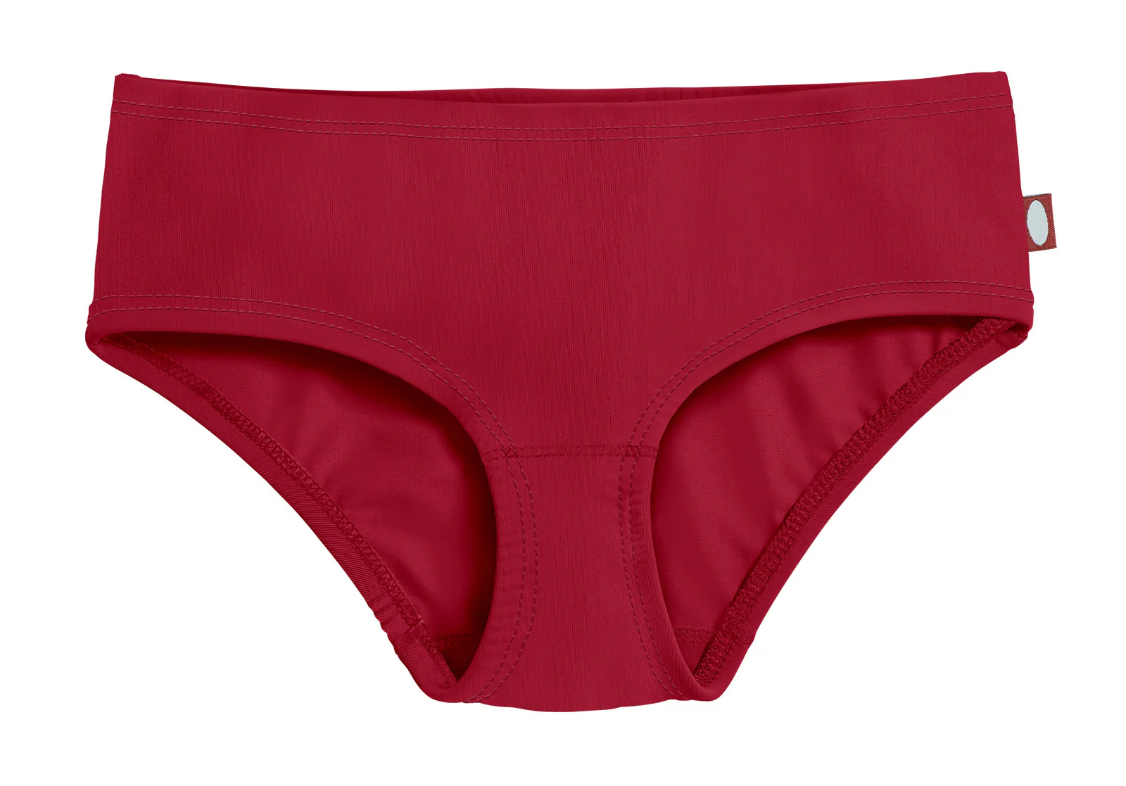Girls Recycled Nylon UPF 50+ Swim Brief | Red - Drispect