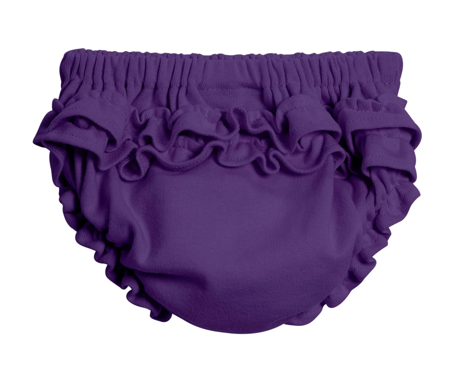 Girls Soft Cotton Ruffle Diaper Cover | Purple - Drispect