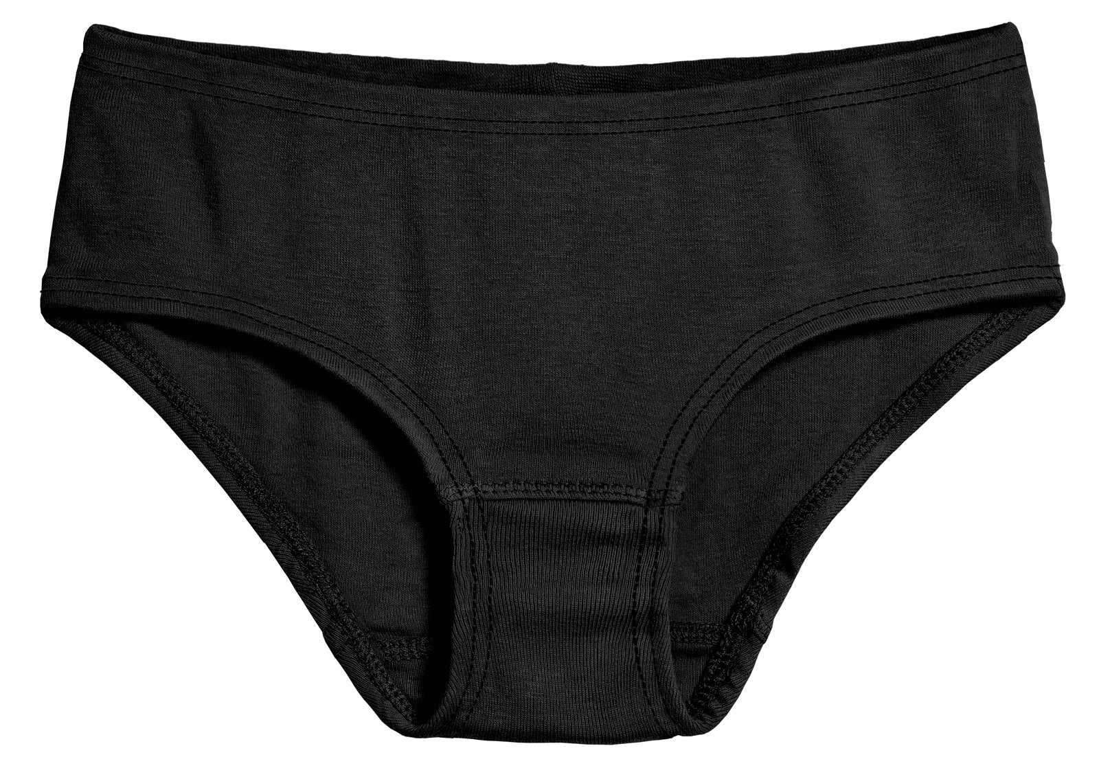 Girls Soft Cotton Brief  | Black - Drispect
