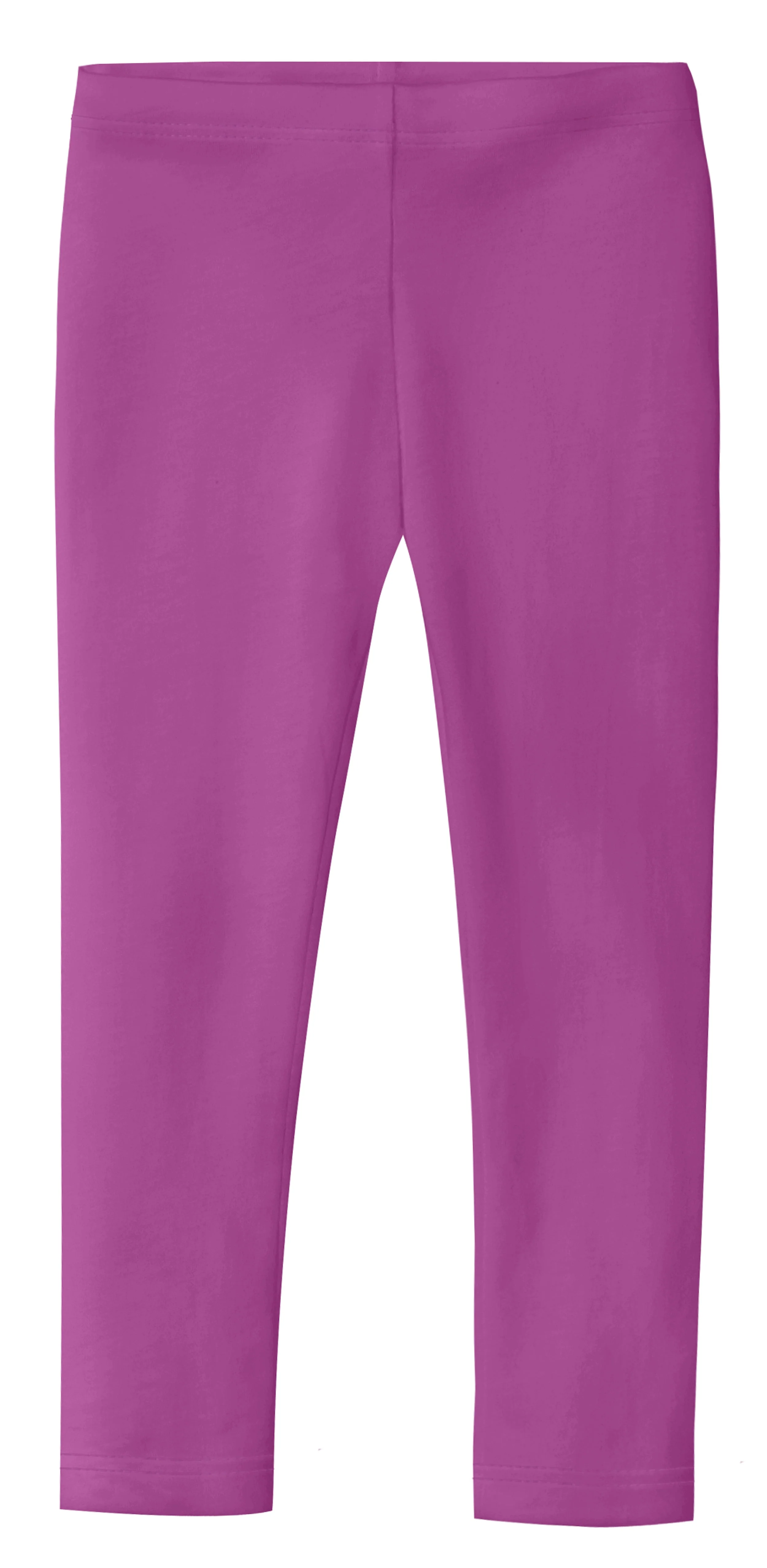 Girls Soft Organic Cotton Leggings | Plum - Drispect