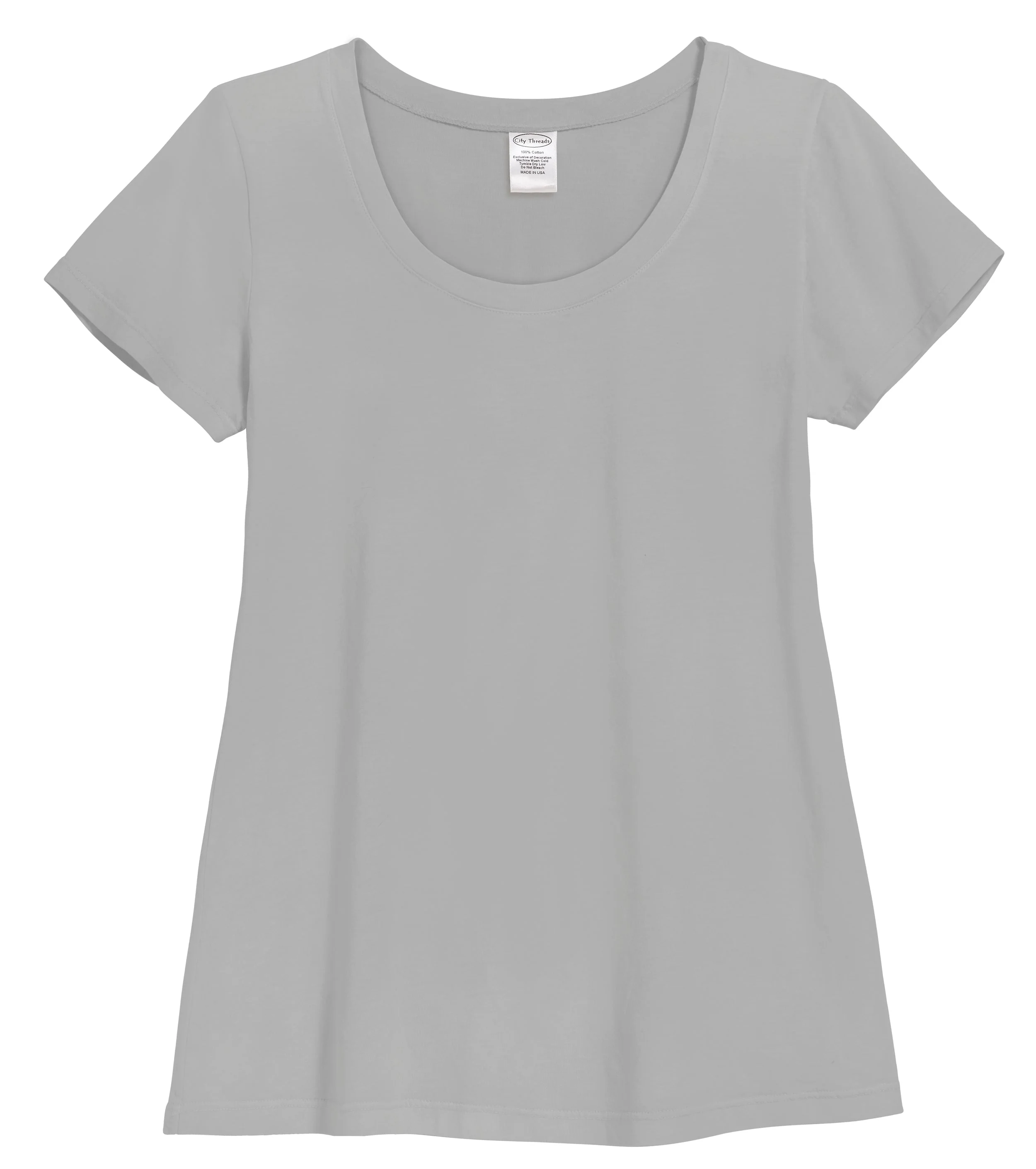 Women's Soft Supima Cotton Short Sleeve Everyday Comfy Crew Tee | Road - Drispect