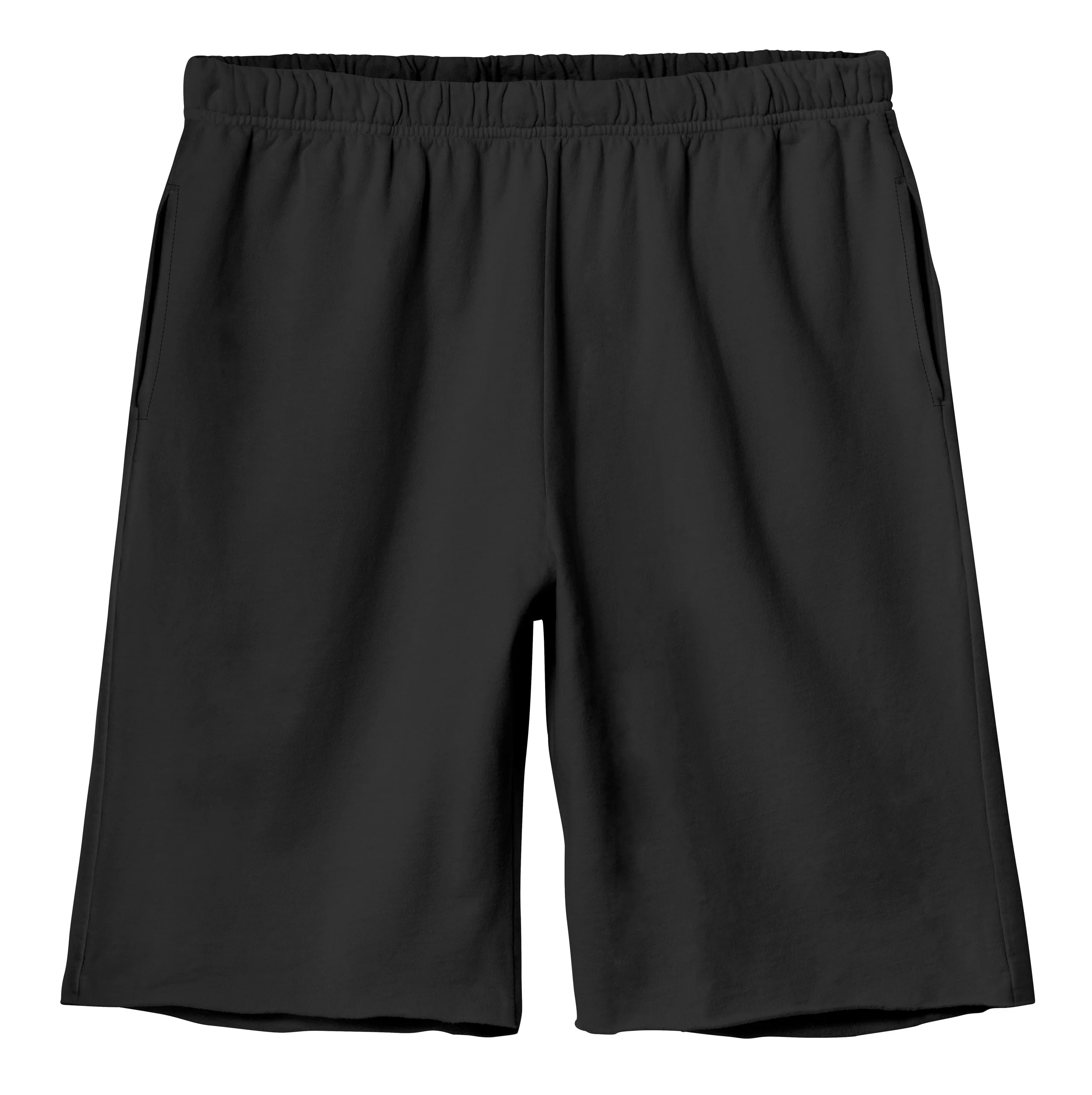 The Softest Men's 100% Cotton Fleece Athletic Short | Black - Drispect