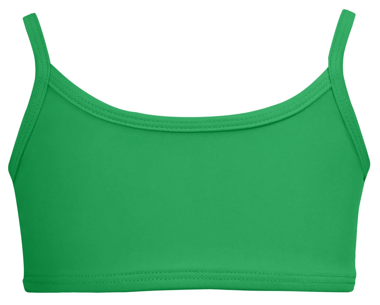 Girls UPF 50+ Bikini Swim Top  | Elf Green - Drispect