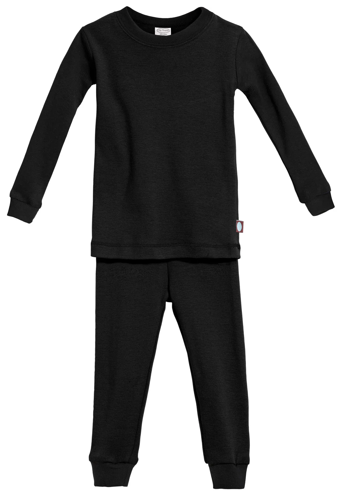 Boys and Girls Soft Organic Cotton Snug Fit Pajama Sets   | Black - Drispect
