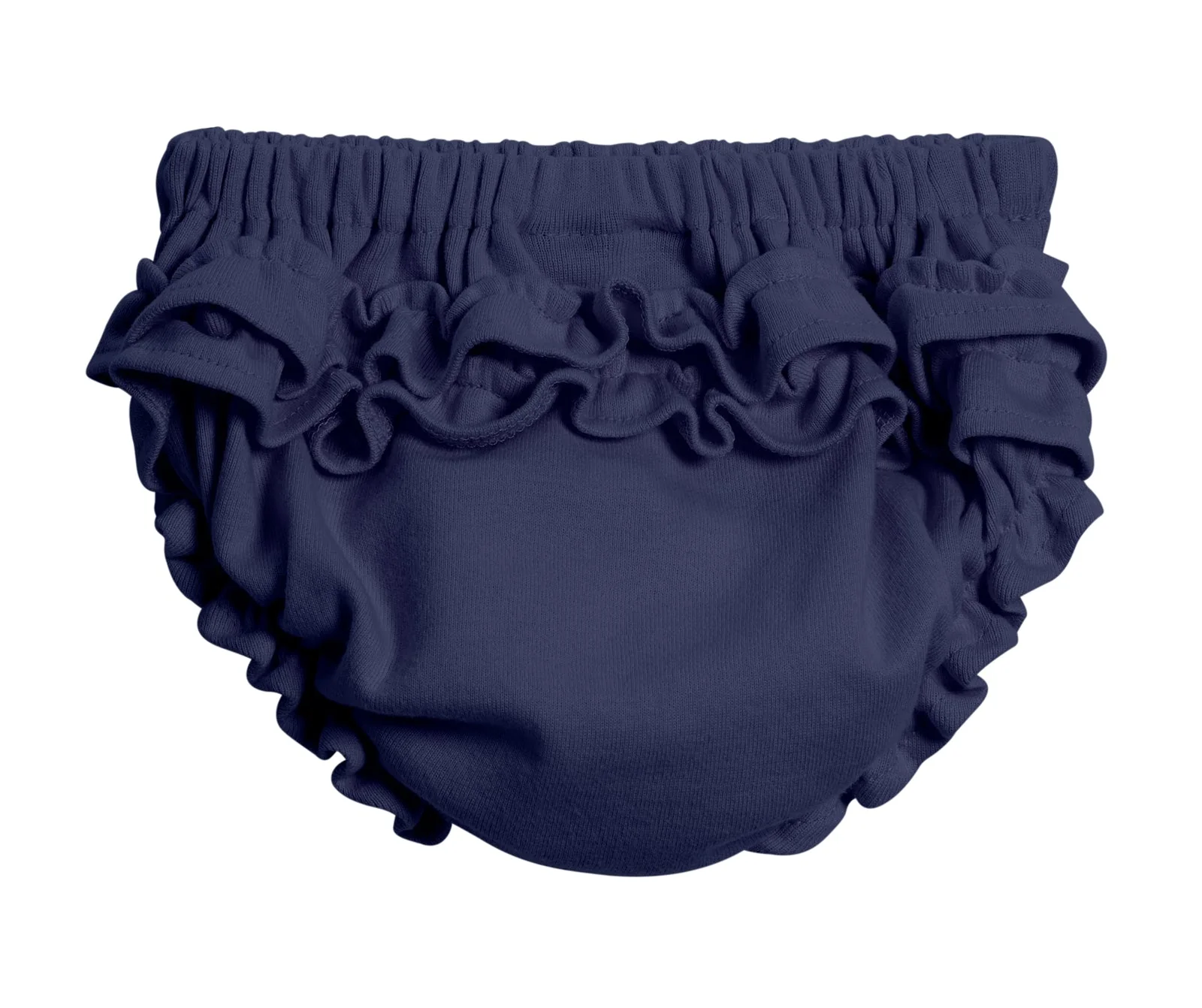 Girls Soft Cotton Ruffle Diaper Cover | Navy - Drispect