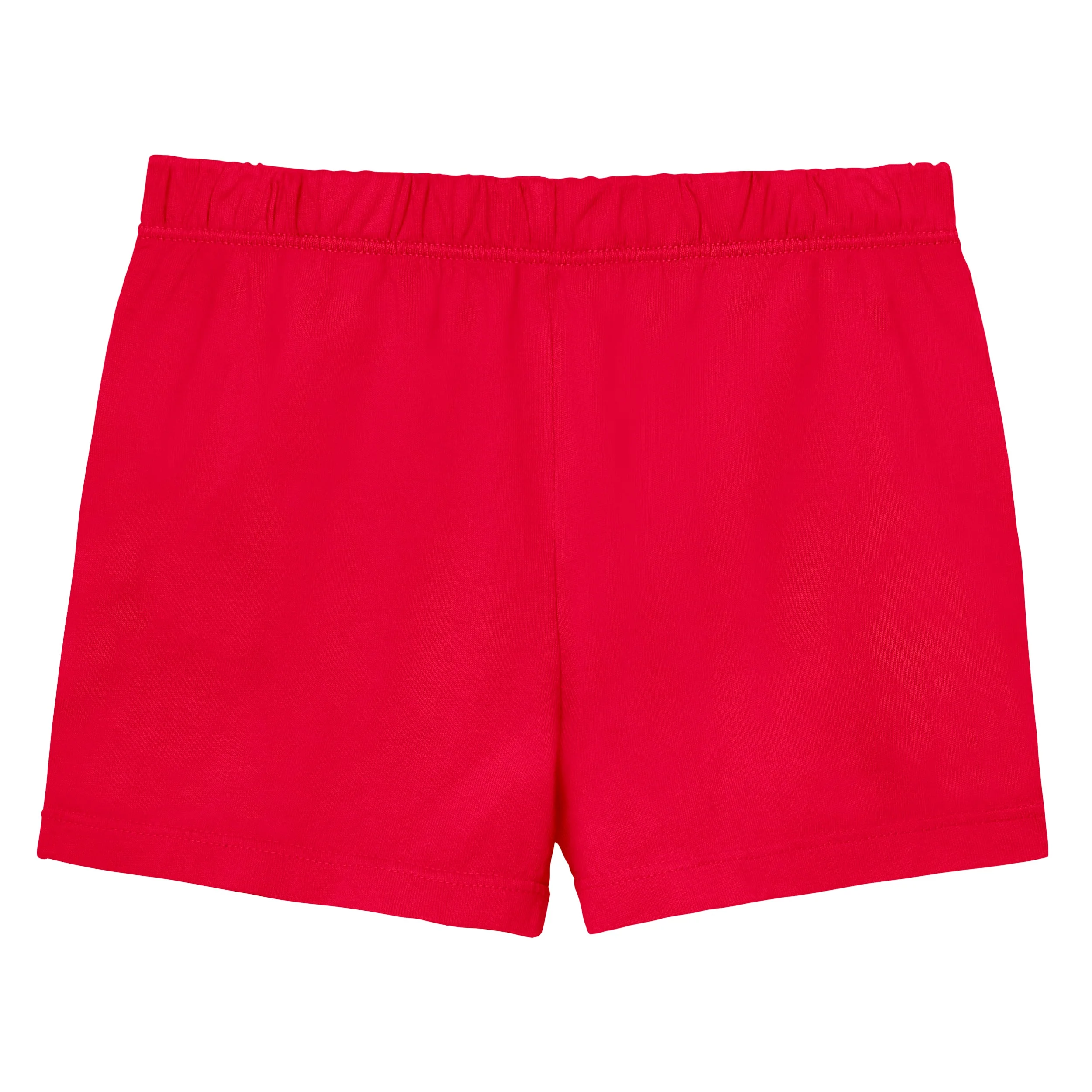 Girls Soft Cotton UPF 50+ Jersey Pocket Shorts | Candy Apple - Drispect