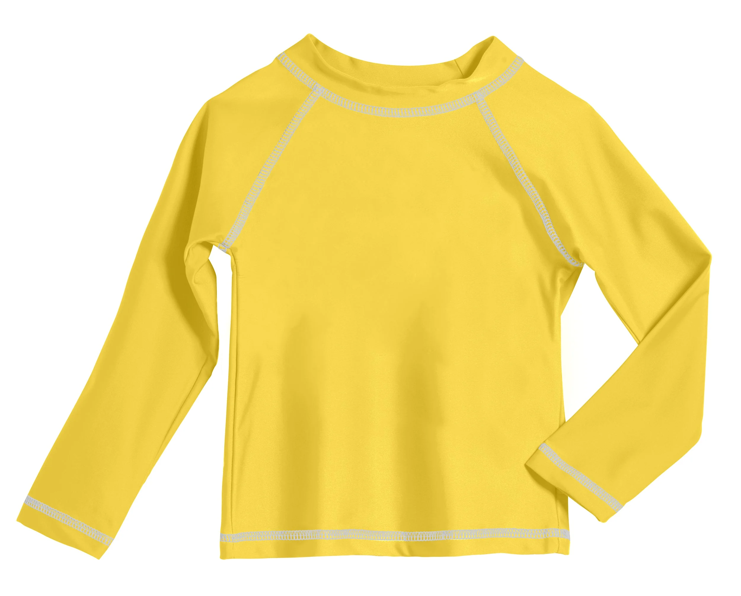 Boys UPF 50+ Long Sleeve Rashguard | Yellow - Drispect